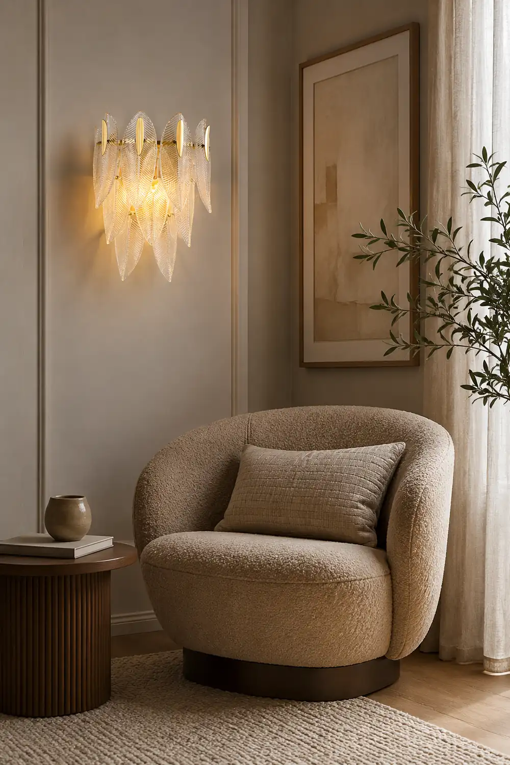 Giulia Brass Wall Lamp - Lumpaz