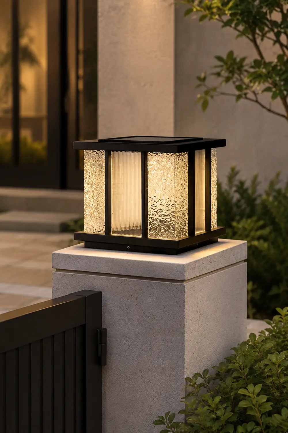 Modern Cube Solar Outdoor Light - Lumpaz