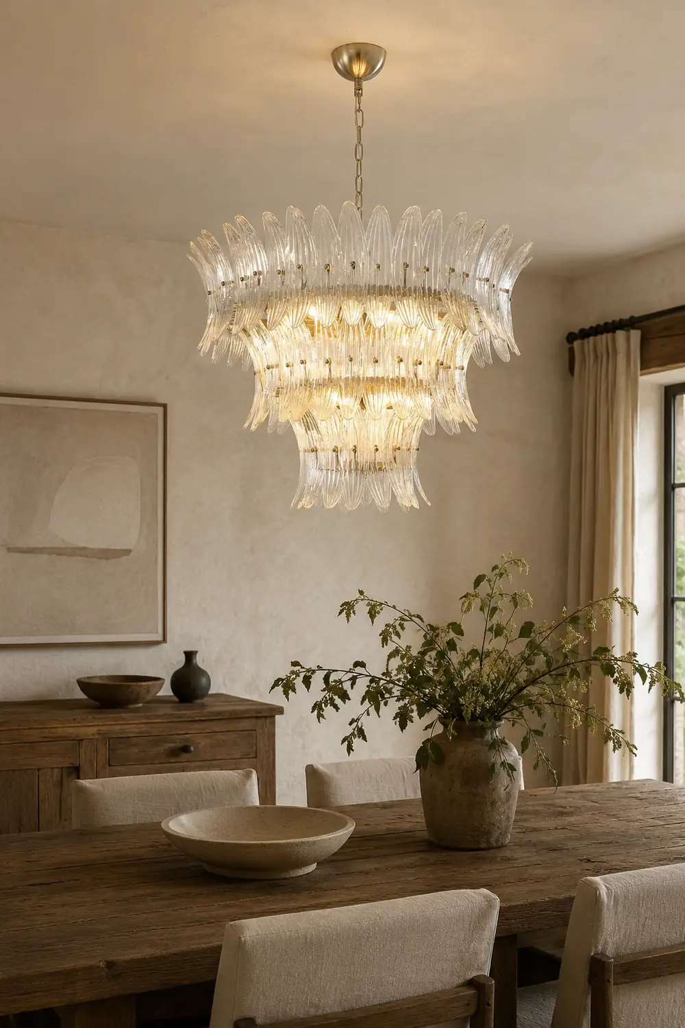 Murano Palmette Chandelier - Lumpaz