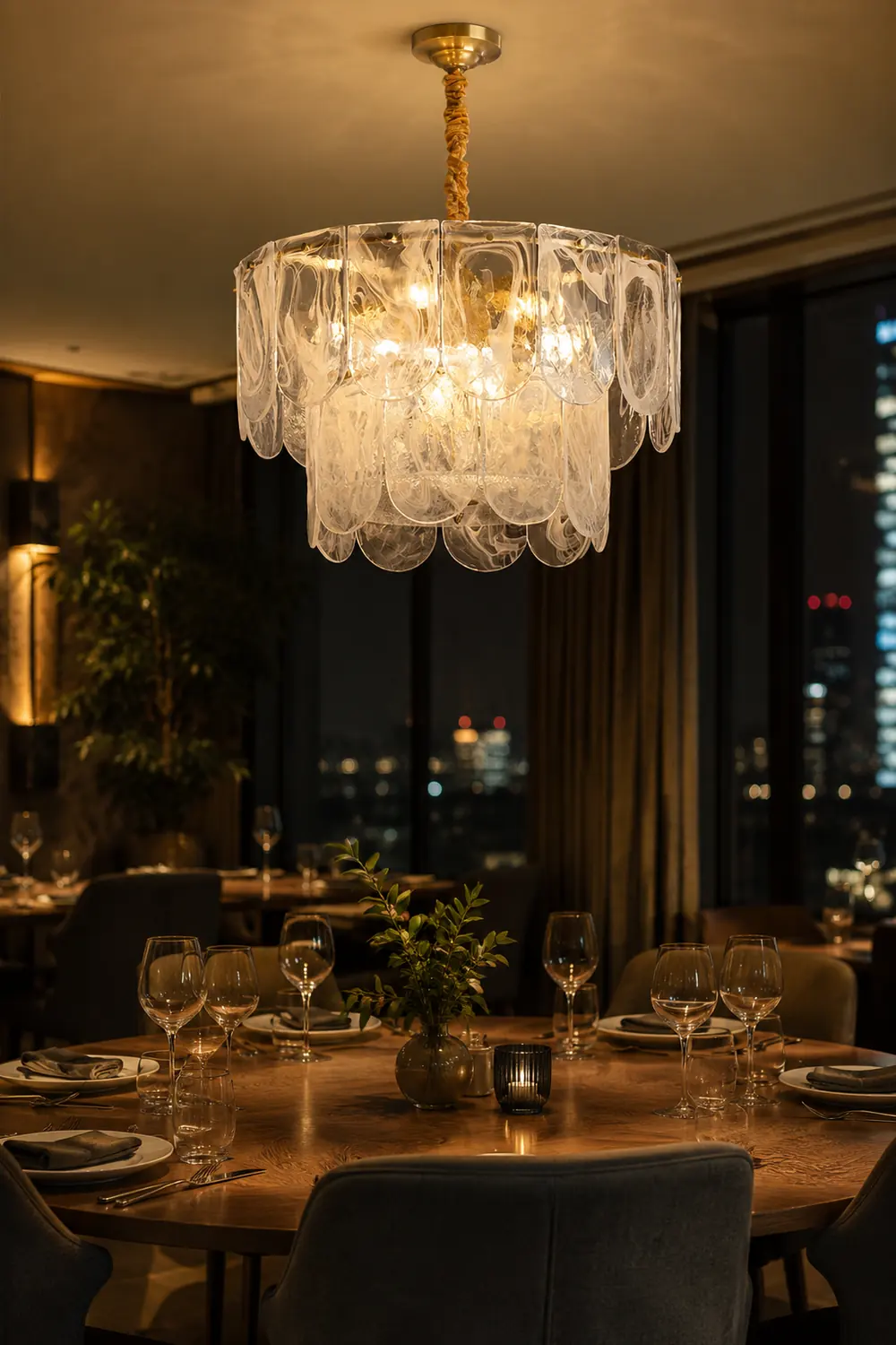 Nason Brass Chandelier - Lumpaz