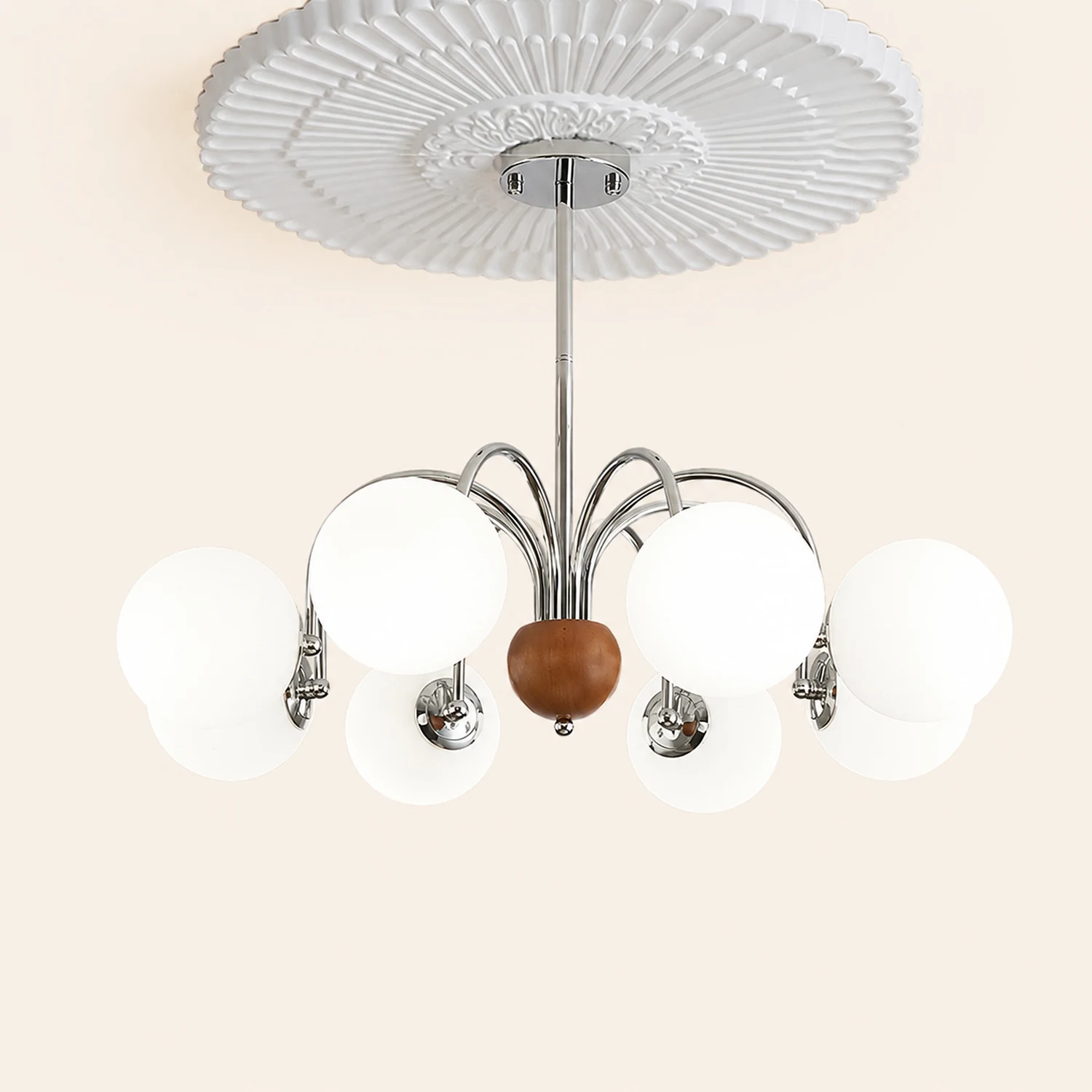 Polpgne Chrome Chandelier - Lumpaz