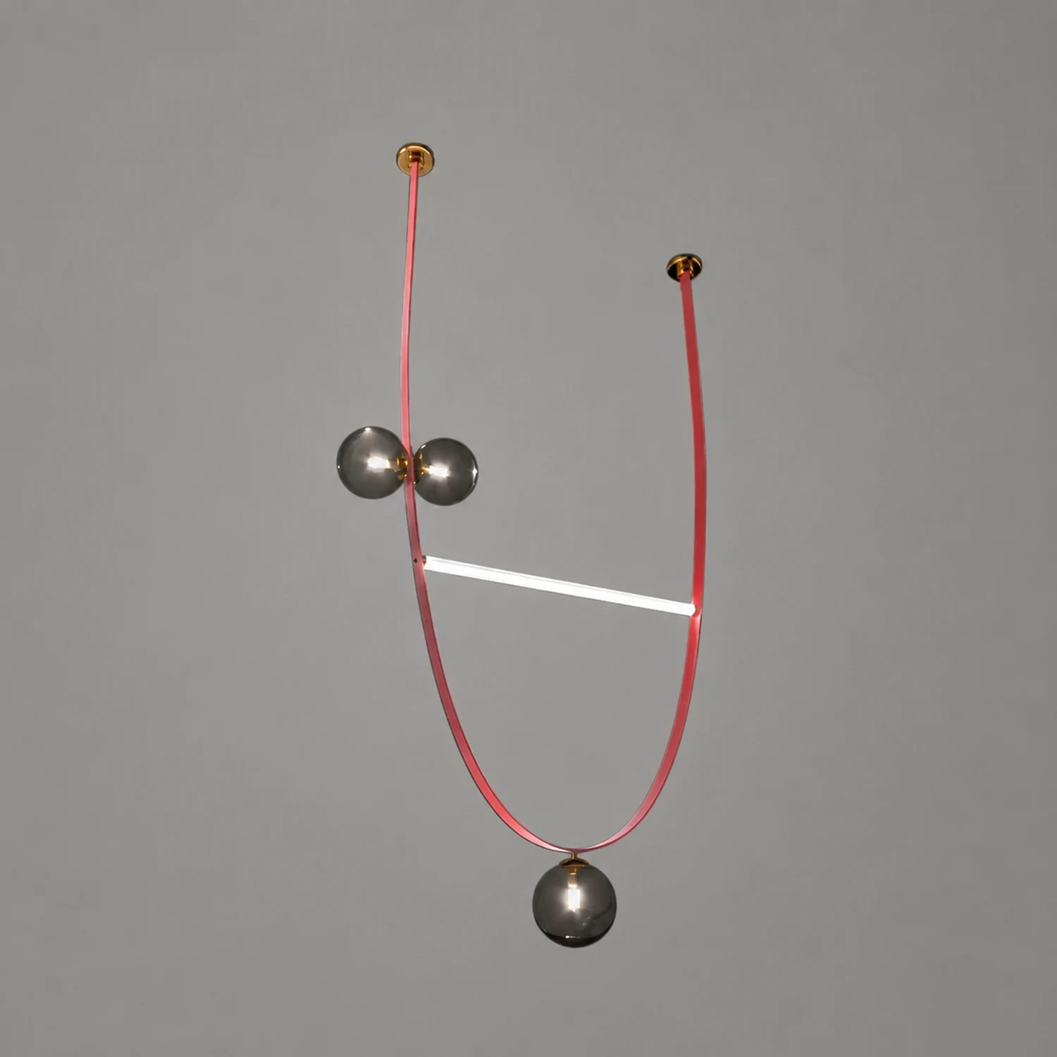 Belt Leather Ball Chandelier - Lumpaz