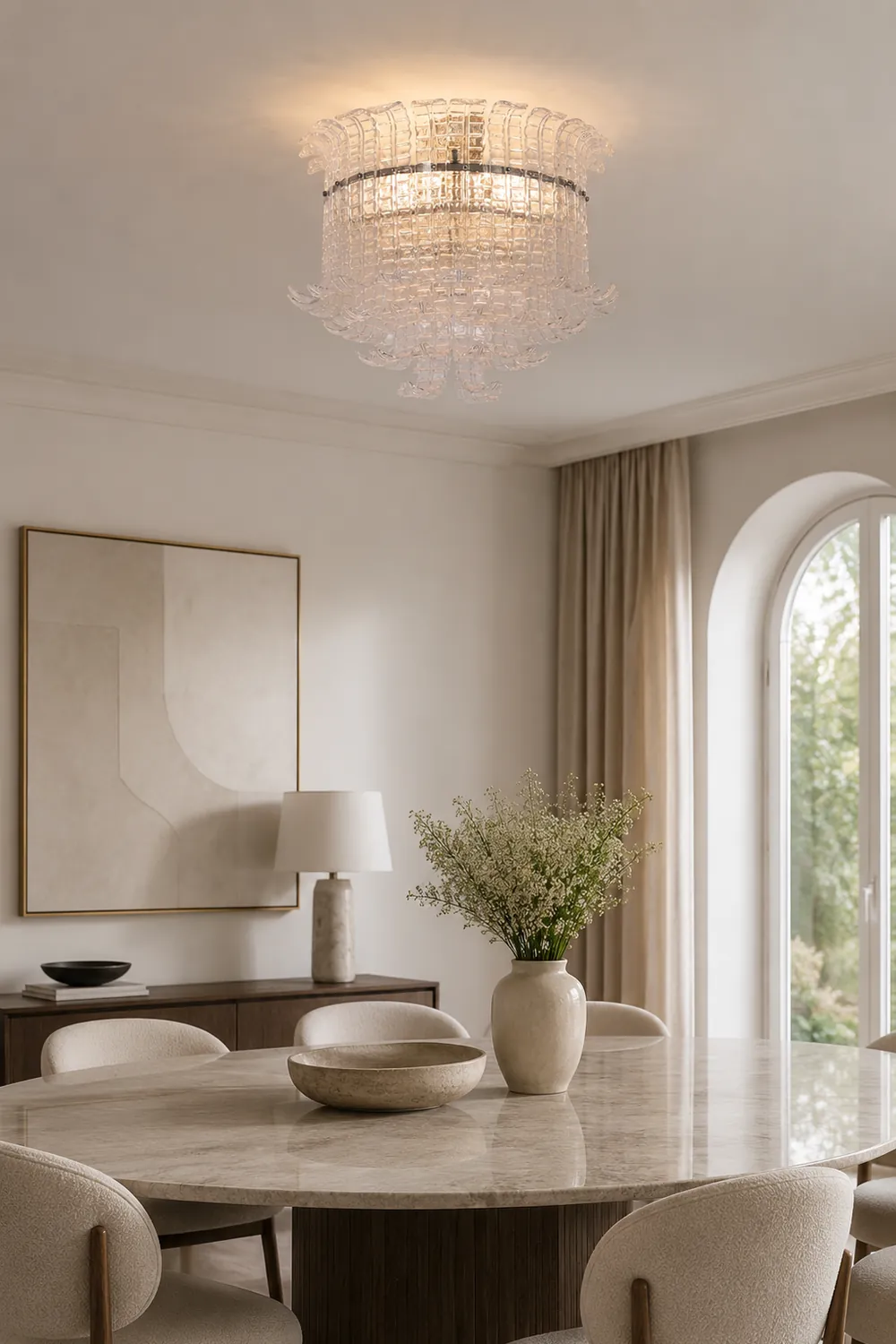 Calista Murano Glass Ceiling Lamp - Lumpaz