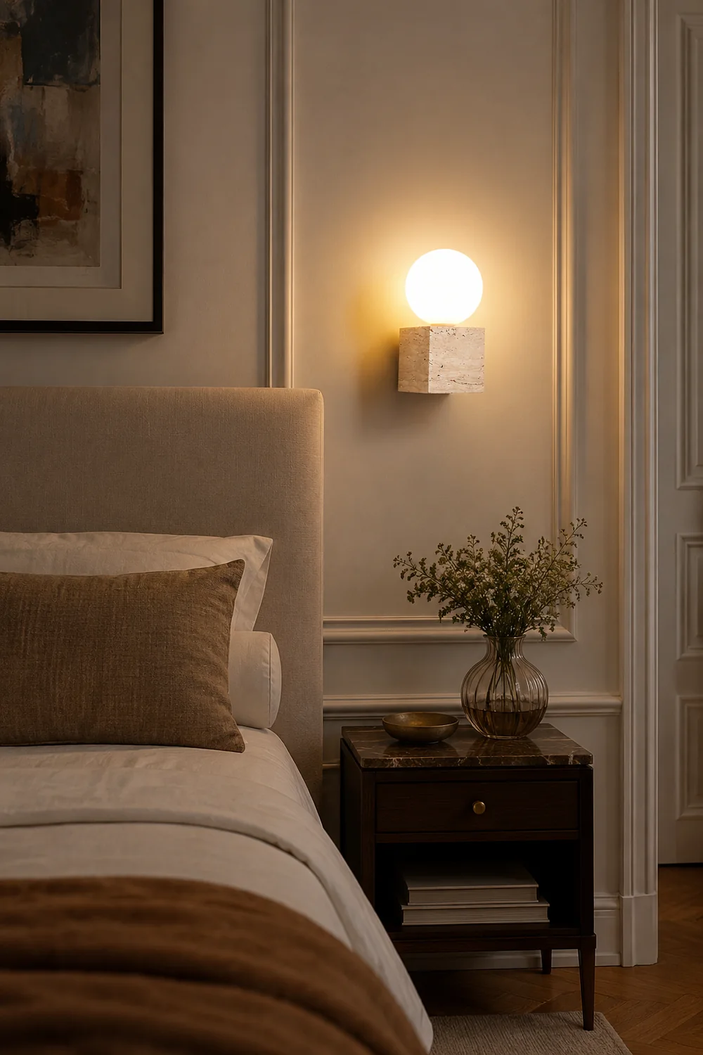 Cube Stone Wall Lamp - Lumpaz