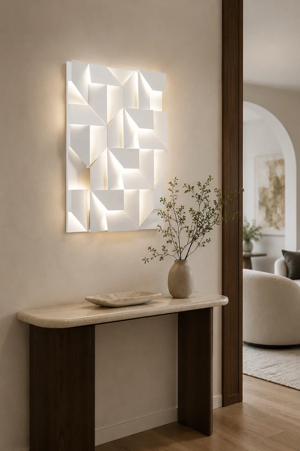 Shadows Built-in Battery Wall Lamp - Lumpaz