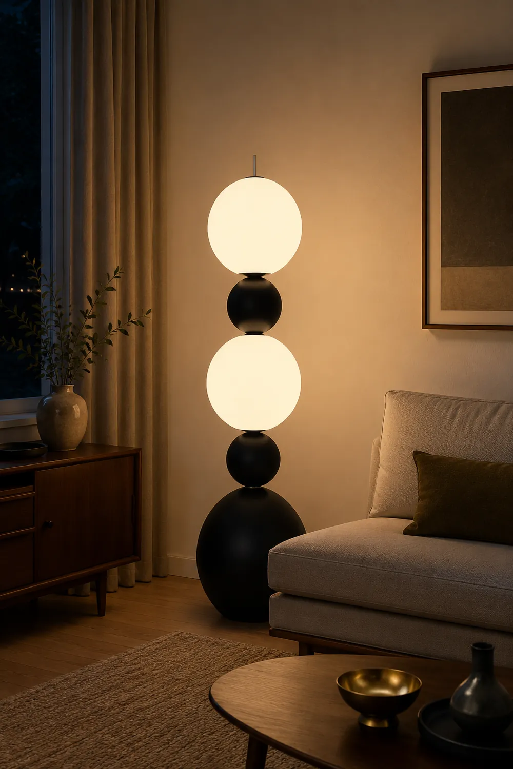 Orion Sphere Floor Lamp - Lumpaz