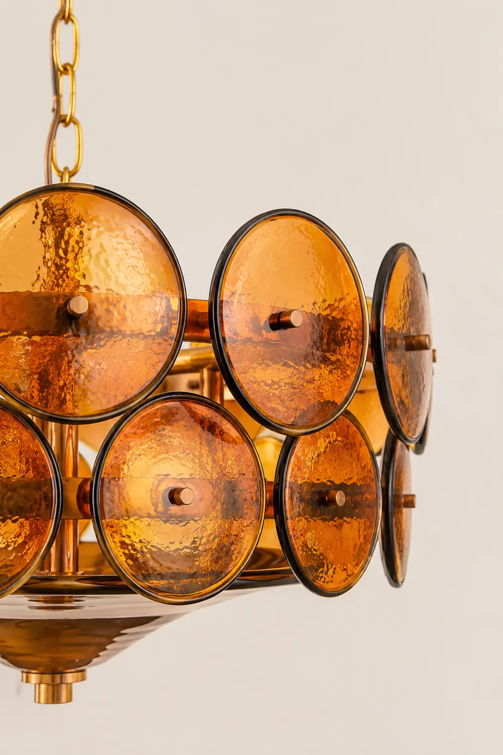 Solaris Disc Murano Chandelier - Lumpaz