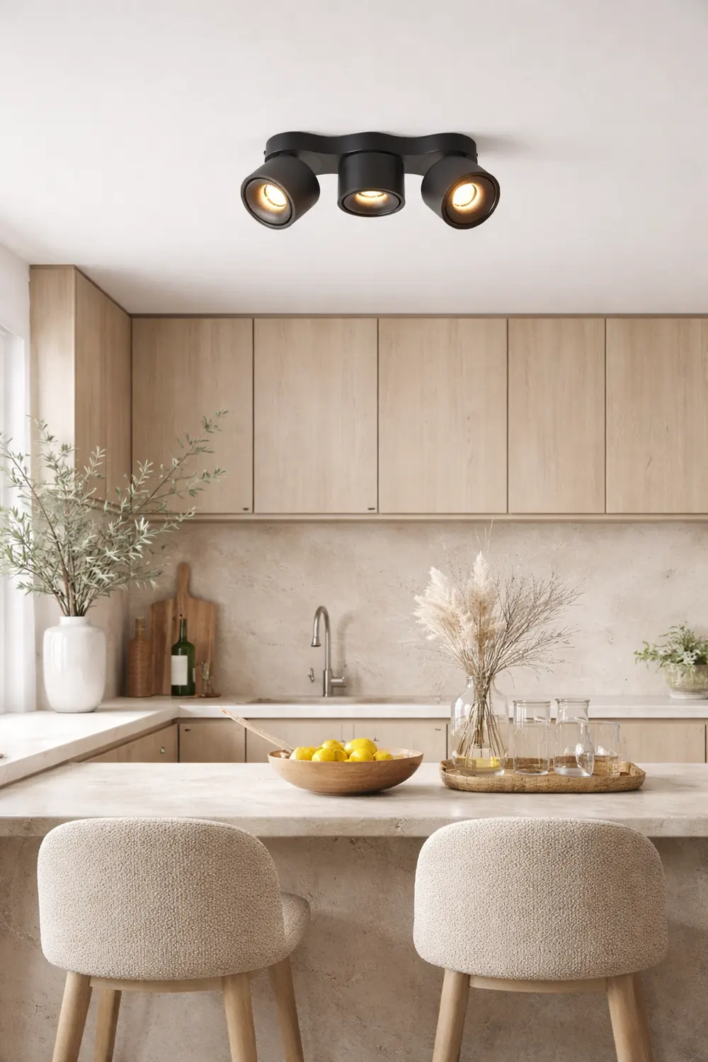 Three-heads Rotating Folding Ceiling Lamp - Lumpaz