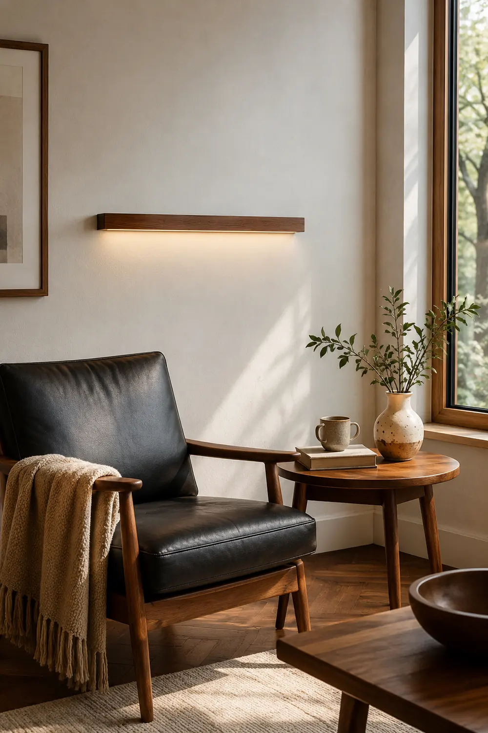 Arlo Linear Wood Wall Light - Lumpaz