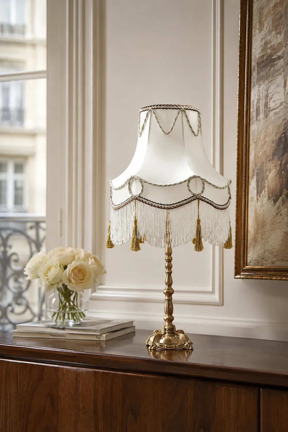Victorian Brass Table Lamp - Lumpaz