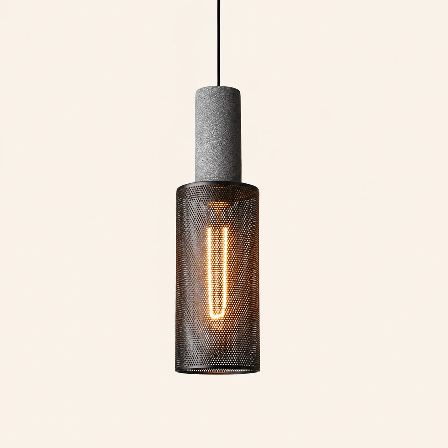 Cement Mesh Pendant Light - Lumpaz