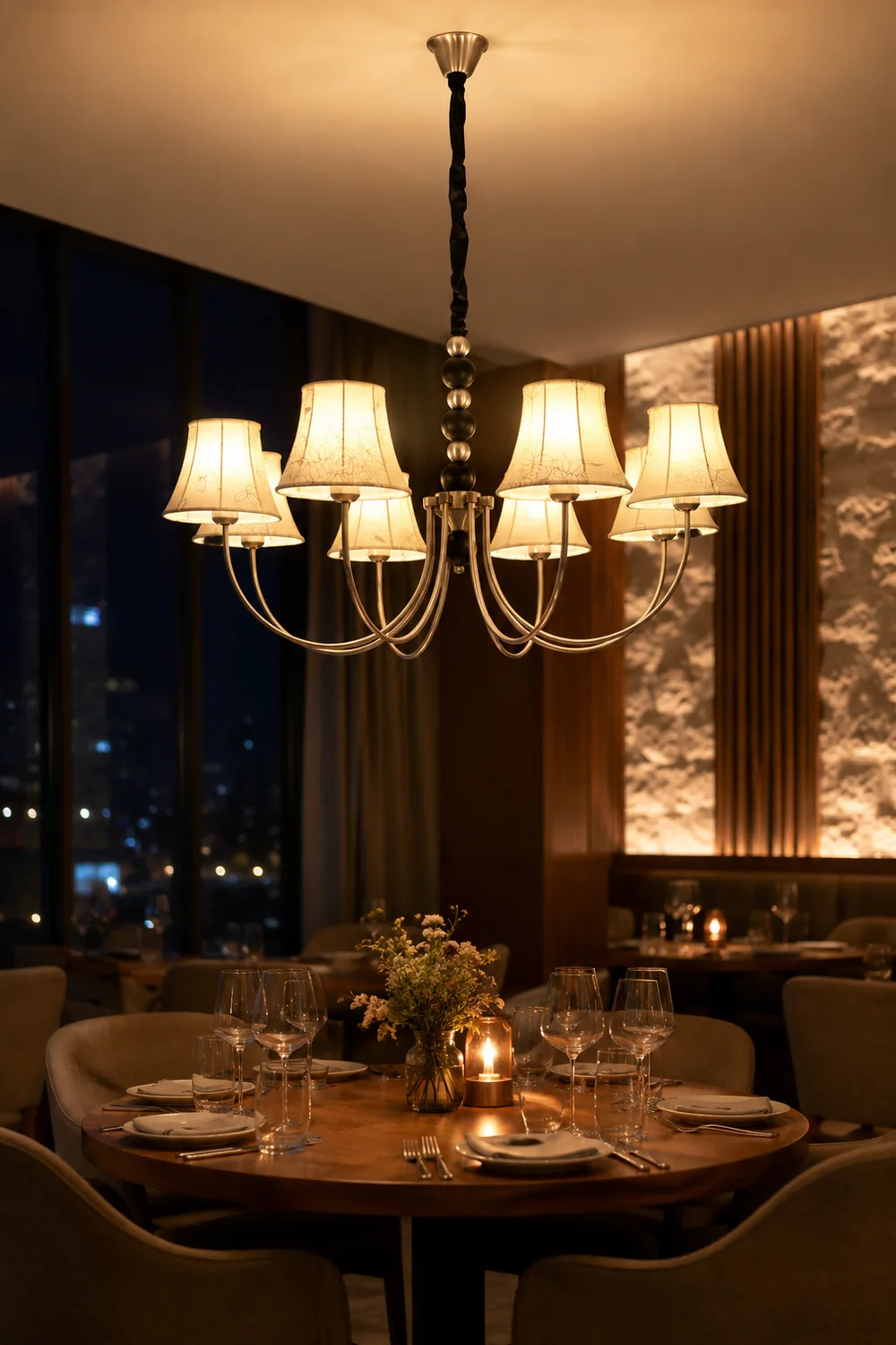Orchid Fabric Chandelier - Lumpaz