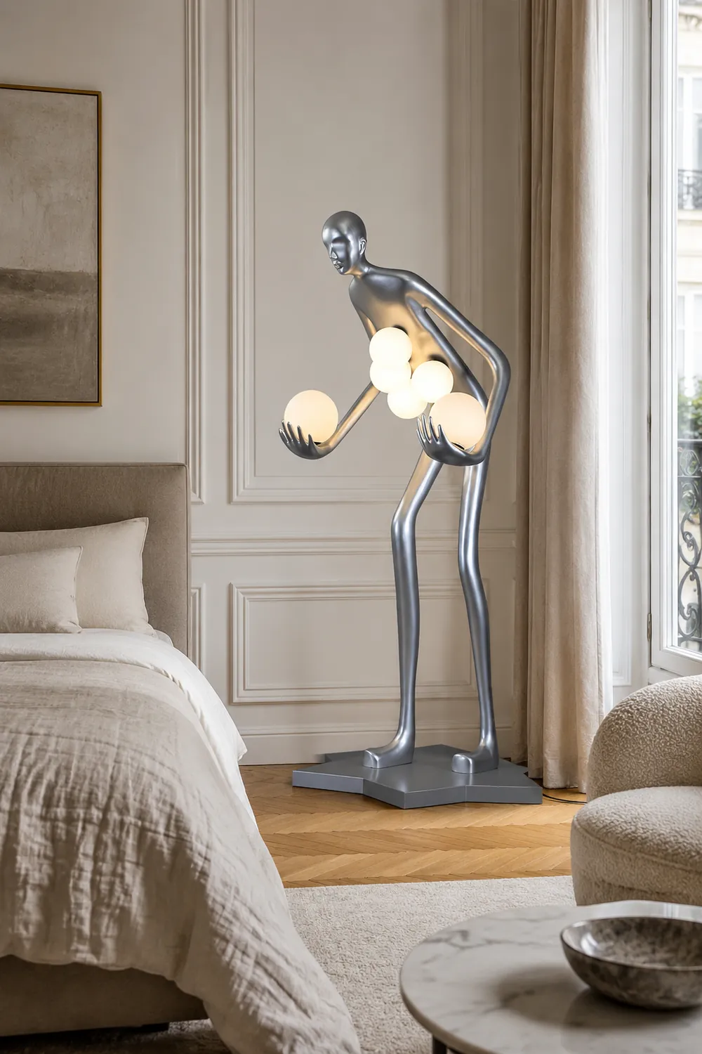 Celestial Guardian Sculpture Floor Lamp - Lumpaz