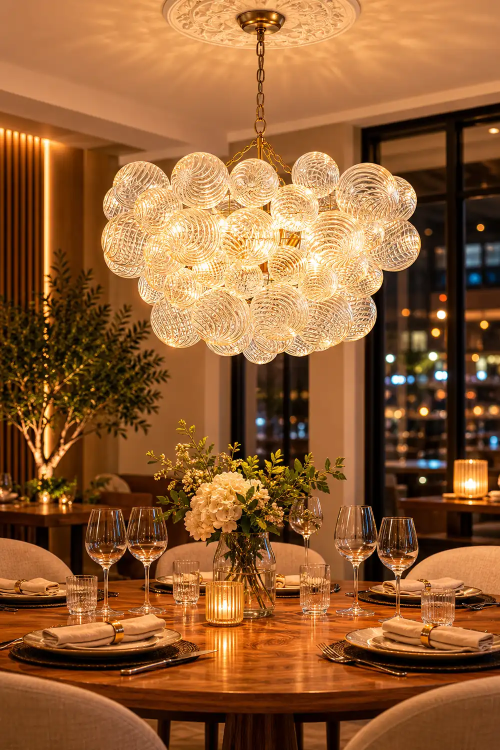 Glass Ball Bubbles Chandelier - Lumpaz