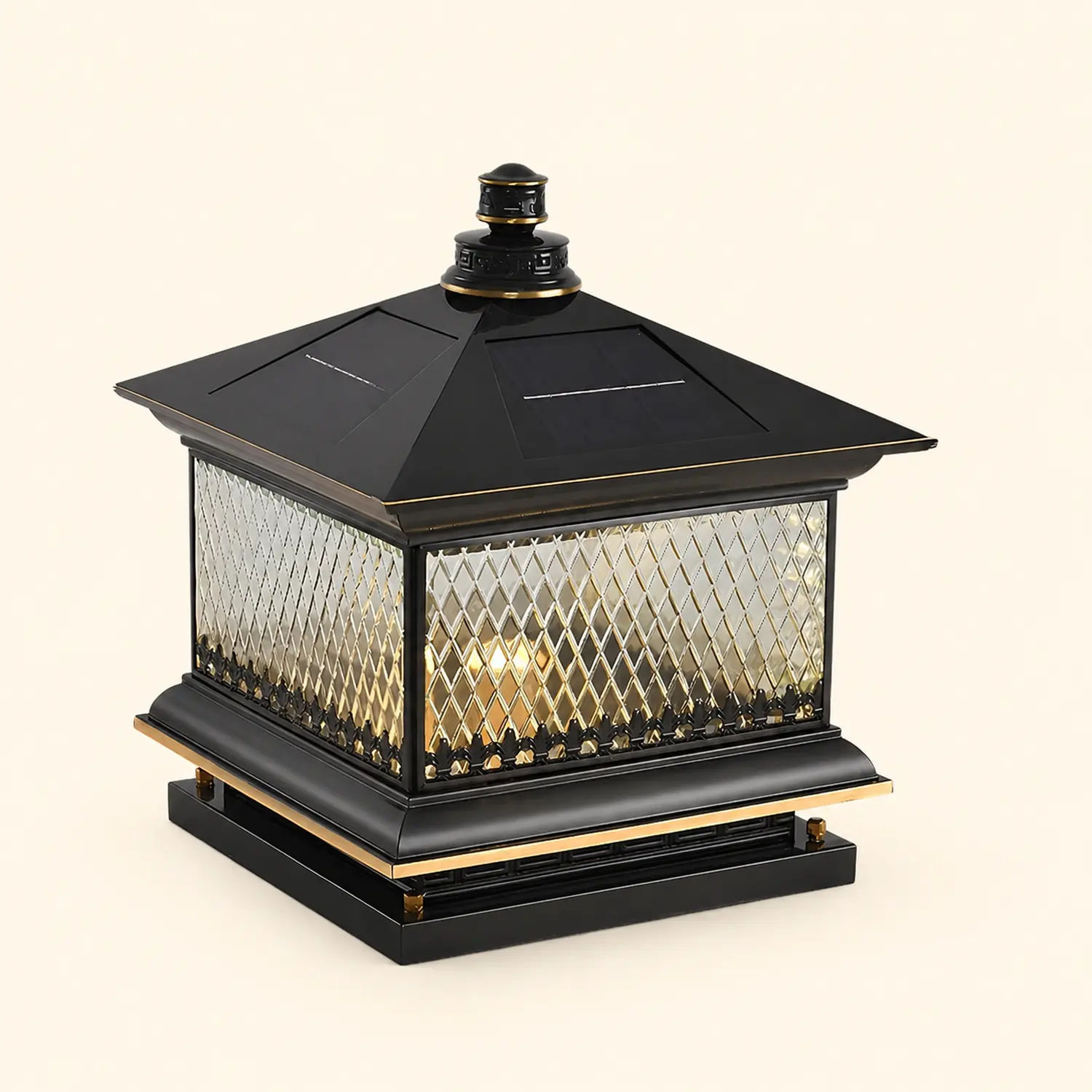 Diamond Solar Post Outdoor Light - Lumpaz