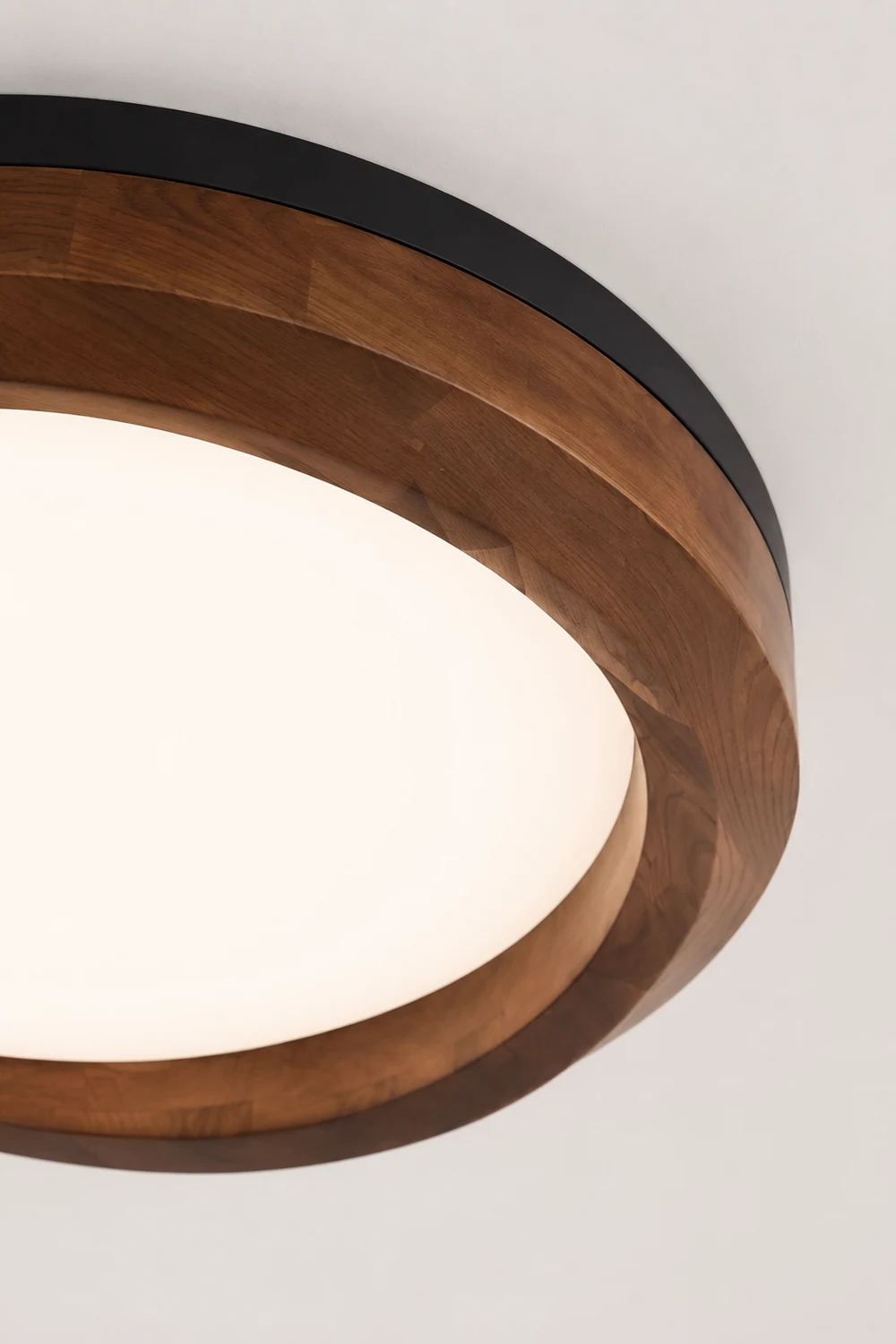 Timber Round Wood Ceiling Lamp - Lumpaz