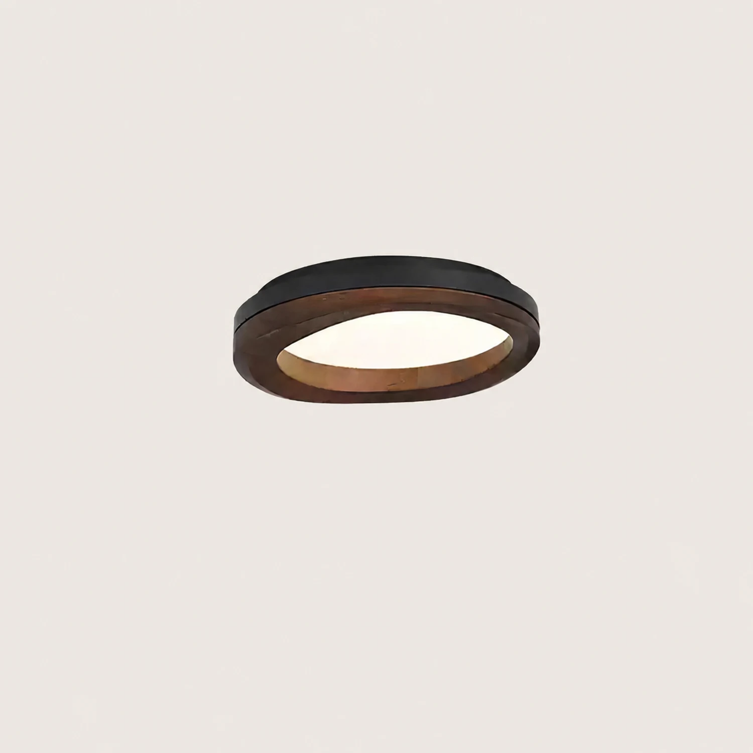 Timber Round Wood Ceiling Lamp - Lumpaz
