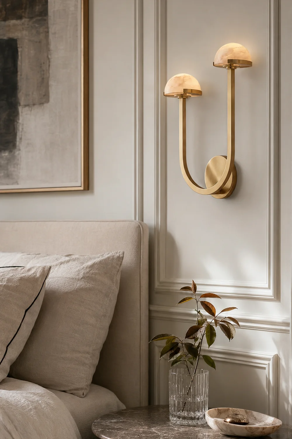 Mushroom Alabaster Wall Lamp - Lumpaz