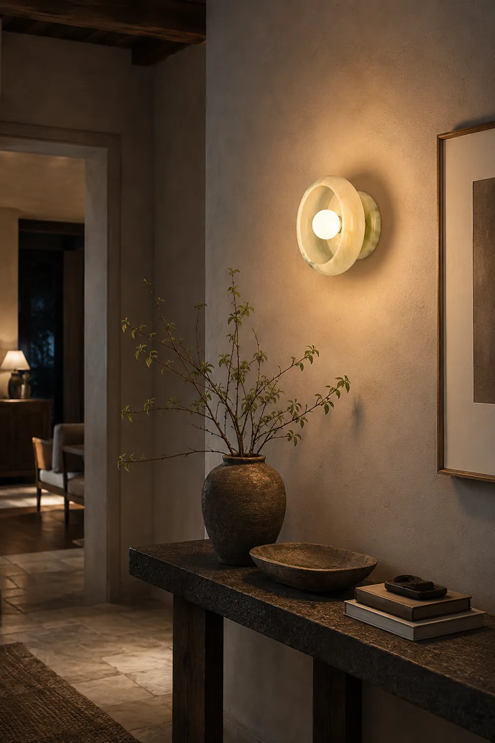 Eclipse Jade Wall Sconce - Lumpaz