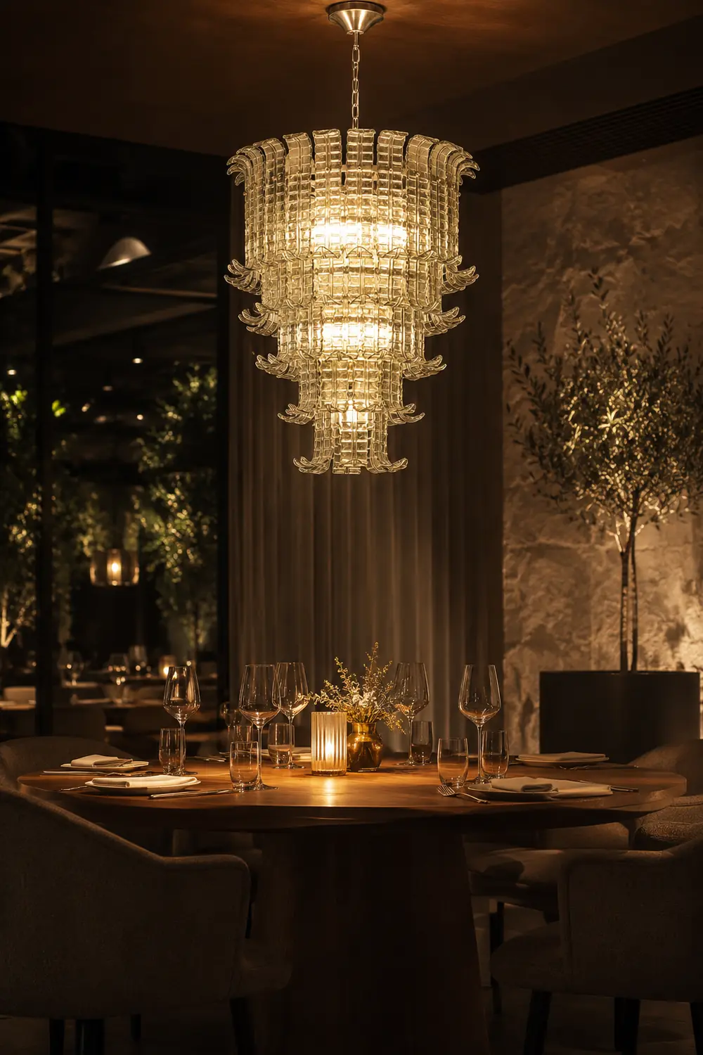 Cascade Murano Chandelier - Lumpaz