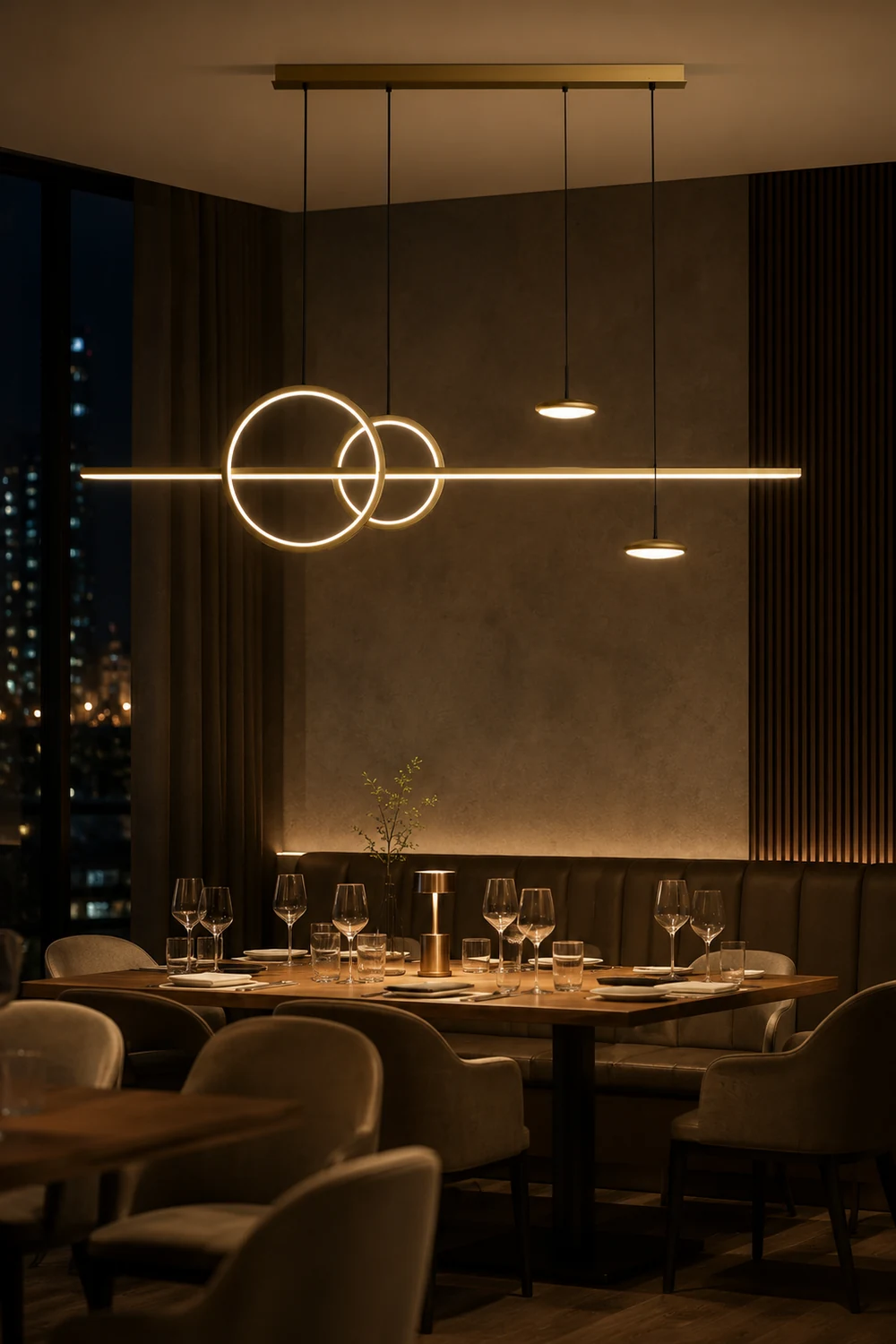 Modern Geometric Shape Chandelier - Lumpaz