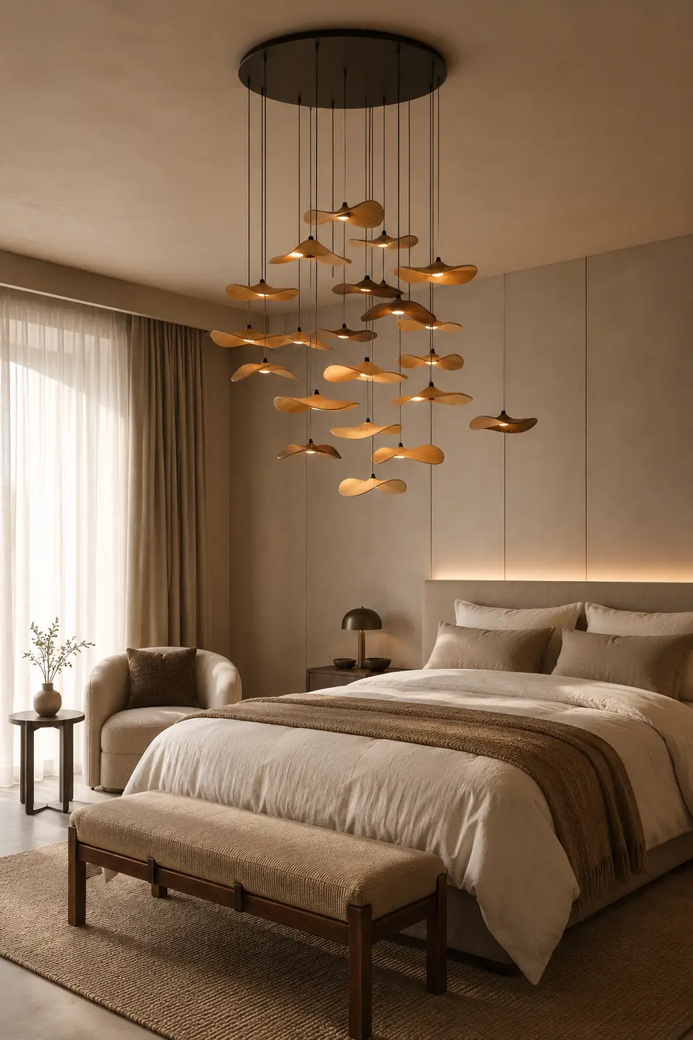 Empty Leaf Chandelier - Lumpaz