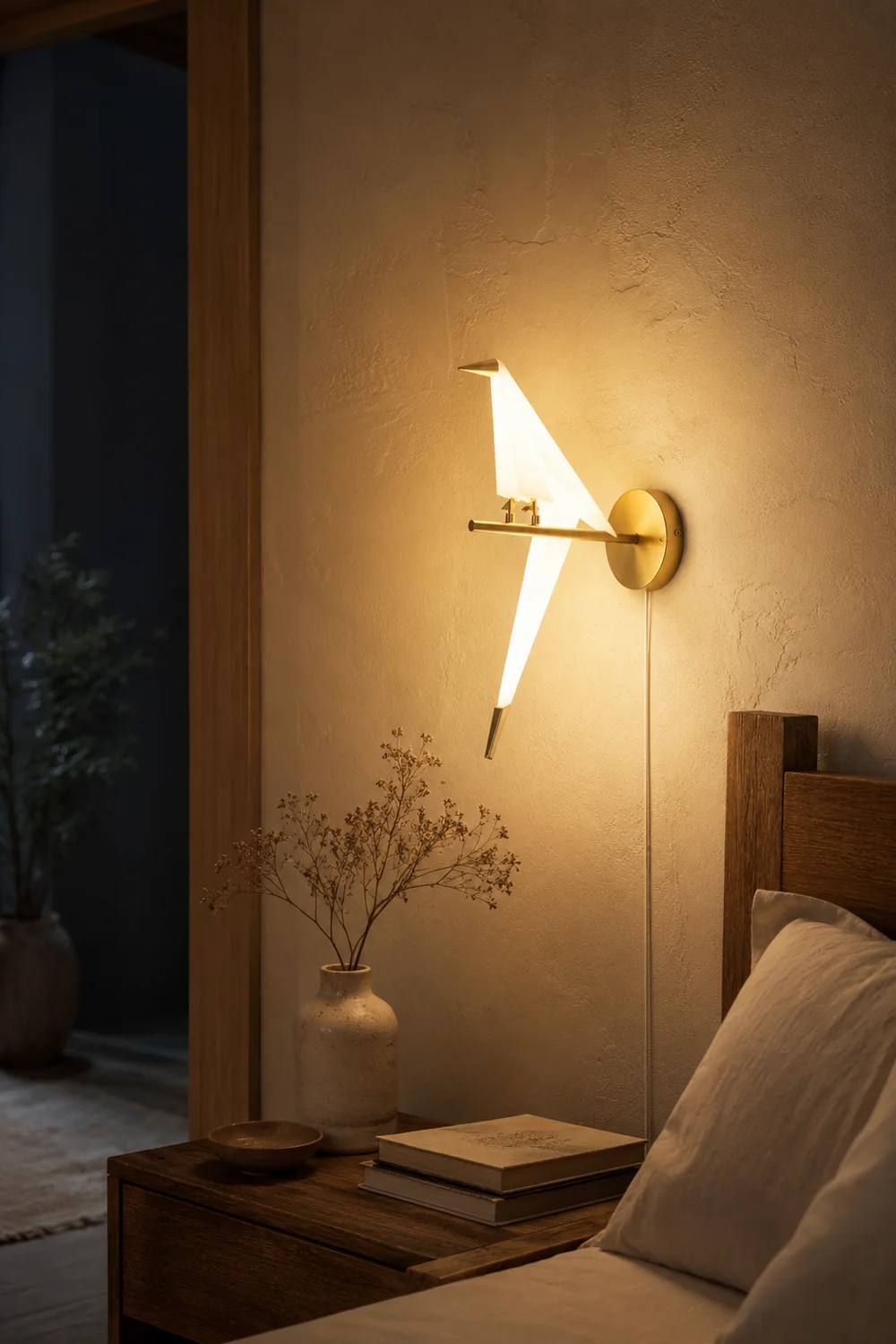 Perching Bird Plug In Wall Lamp - Lumpaz