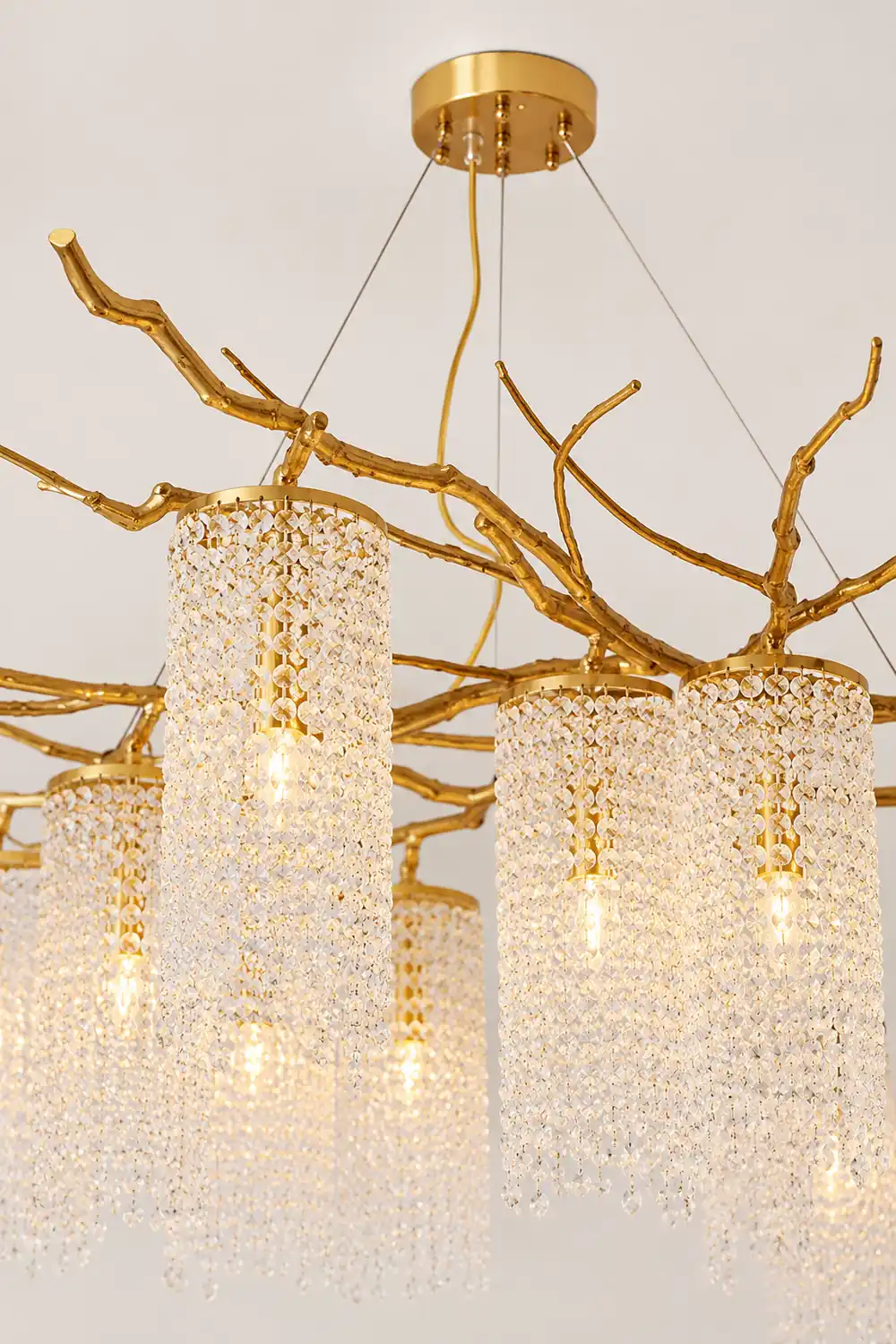 Forest Dawn Brass Chandelier - Lumpaz