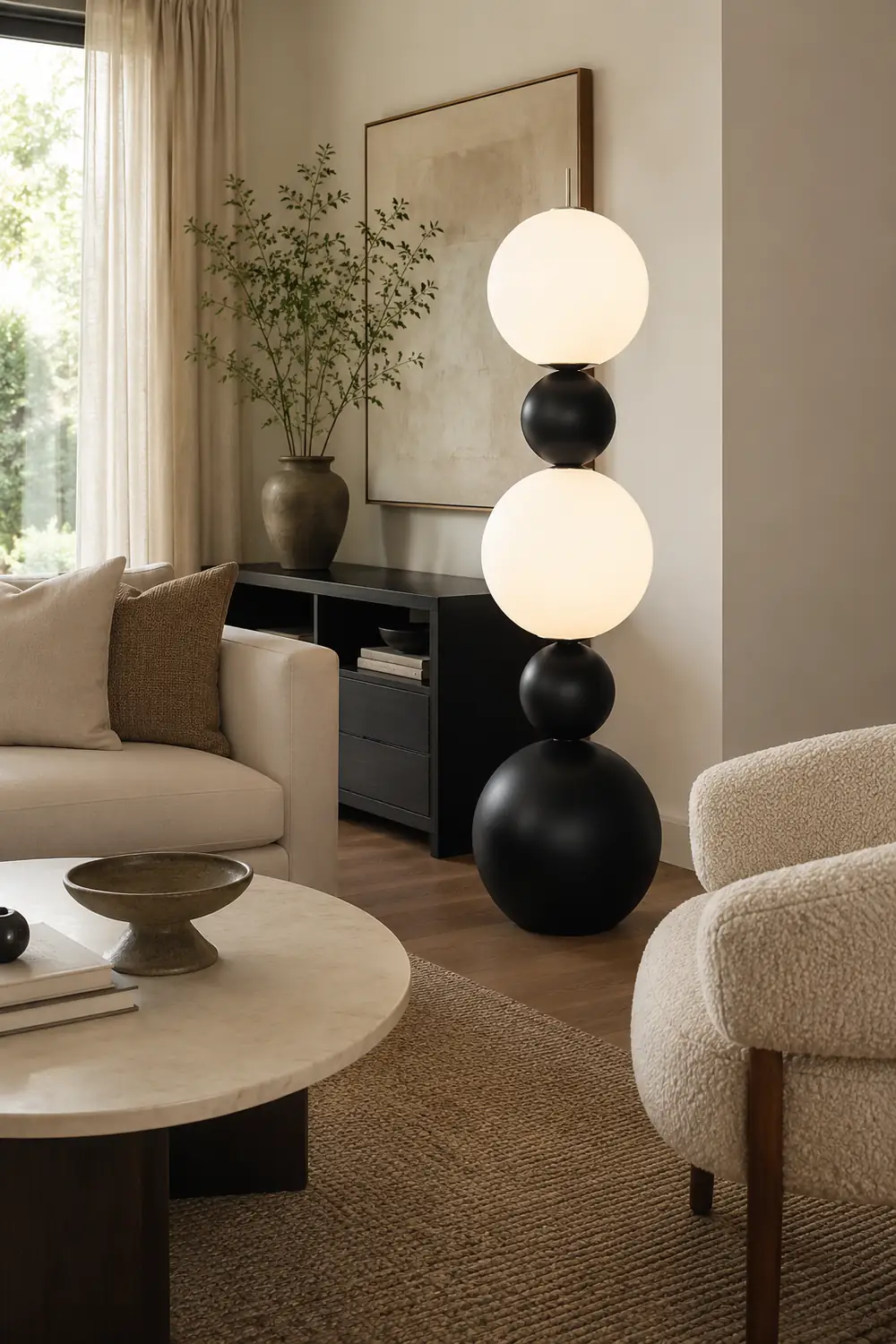 Orion Sphere Floor Lamp - Lumpaz