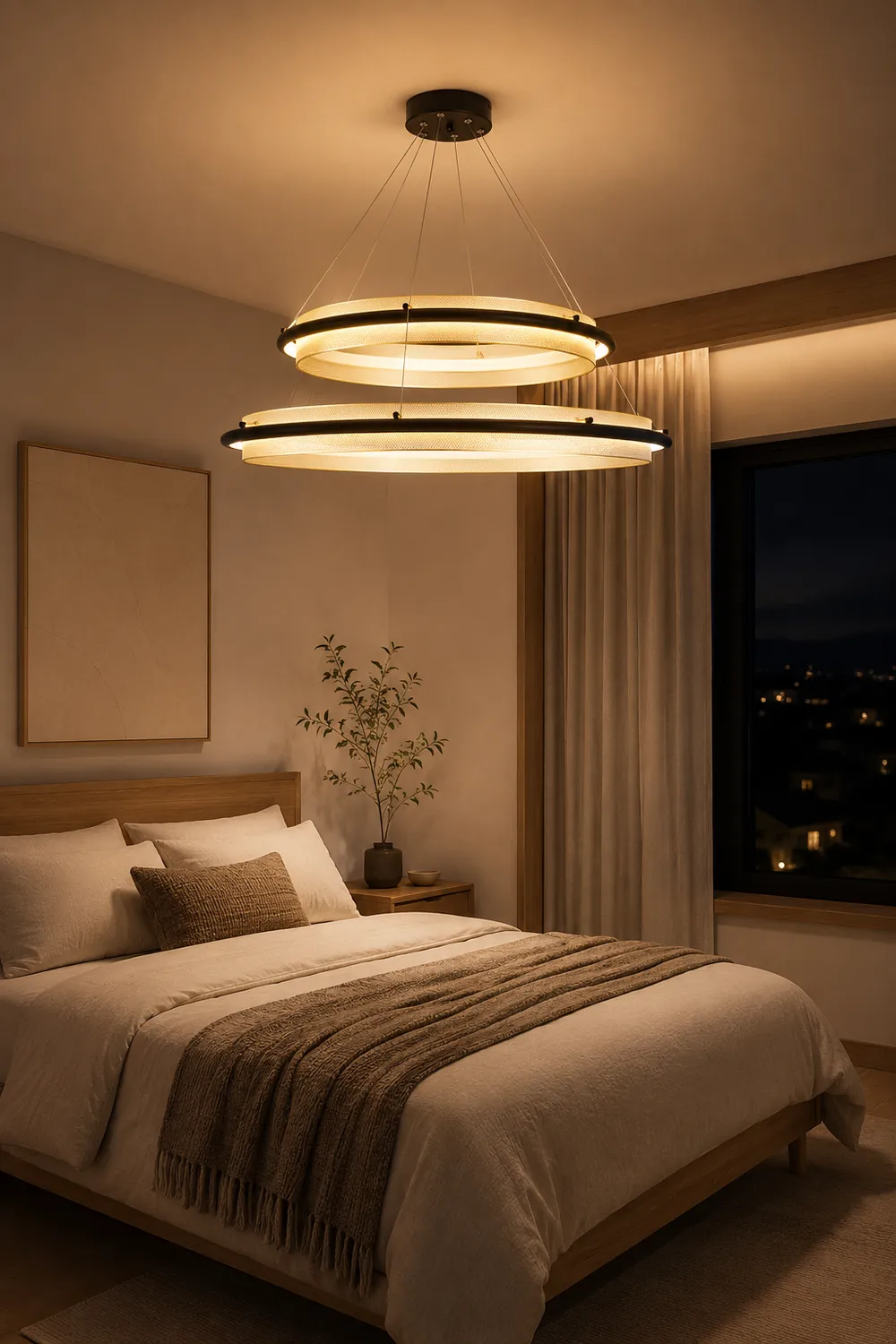 Acrylic LED Round Chandelier - Lumpaz
