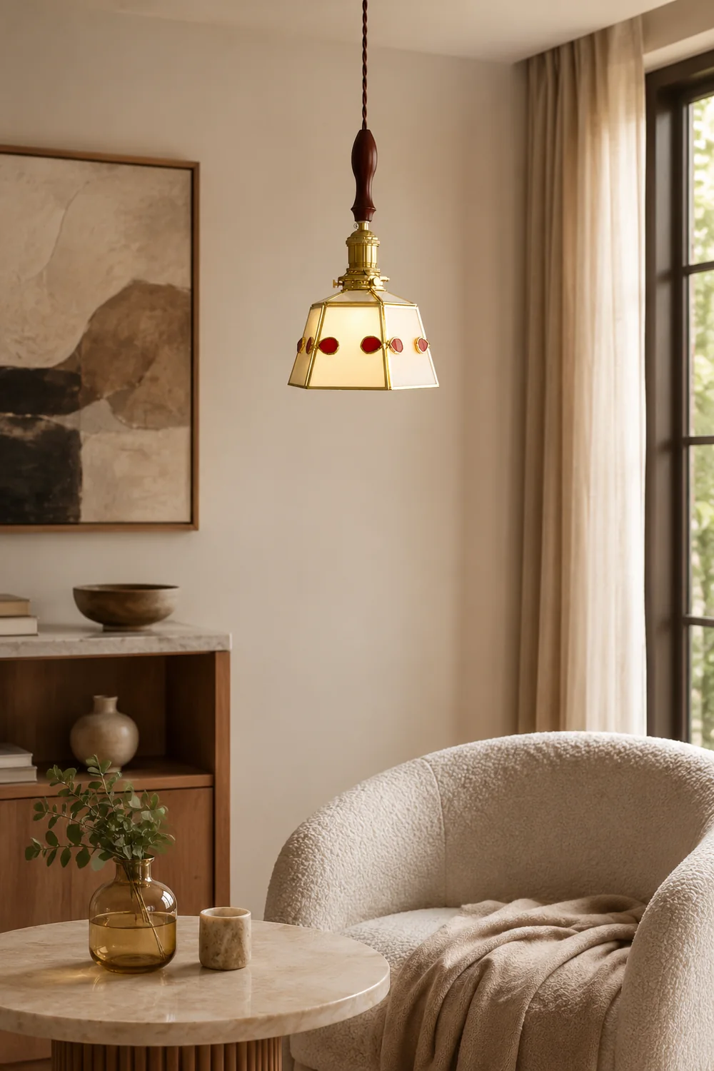 Stained Glass Pendant Lamp - Lumpaz