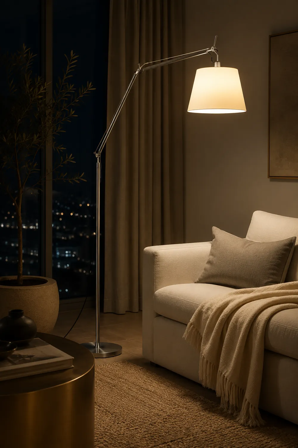 Rocker Modern Floor Lamp - Lumpaz
