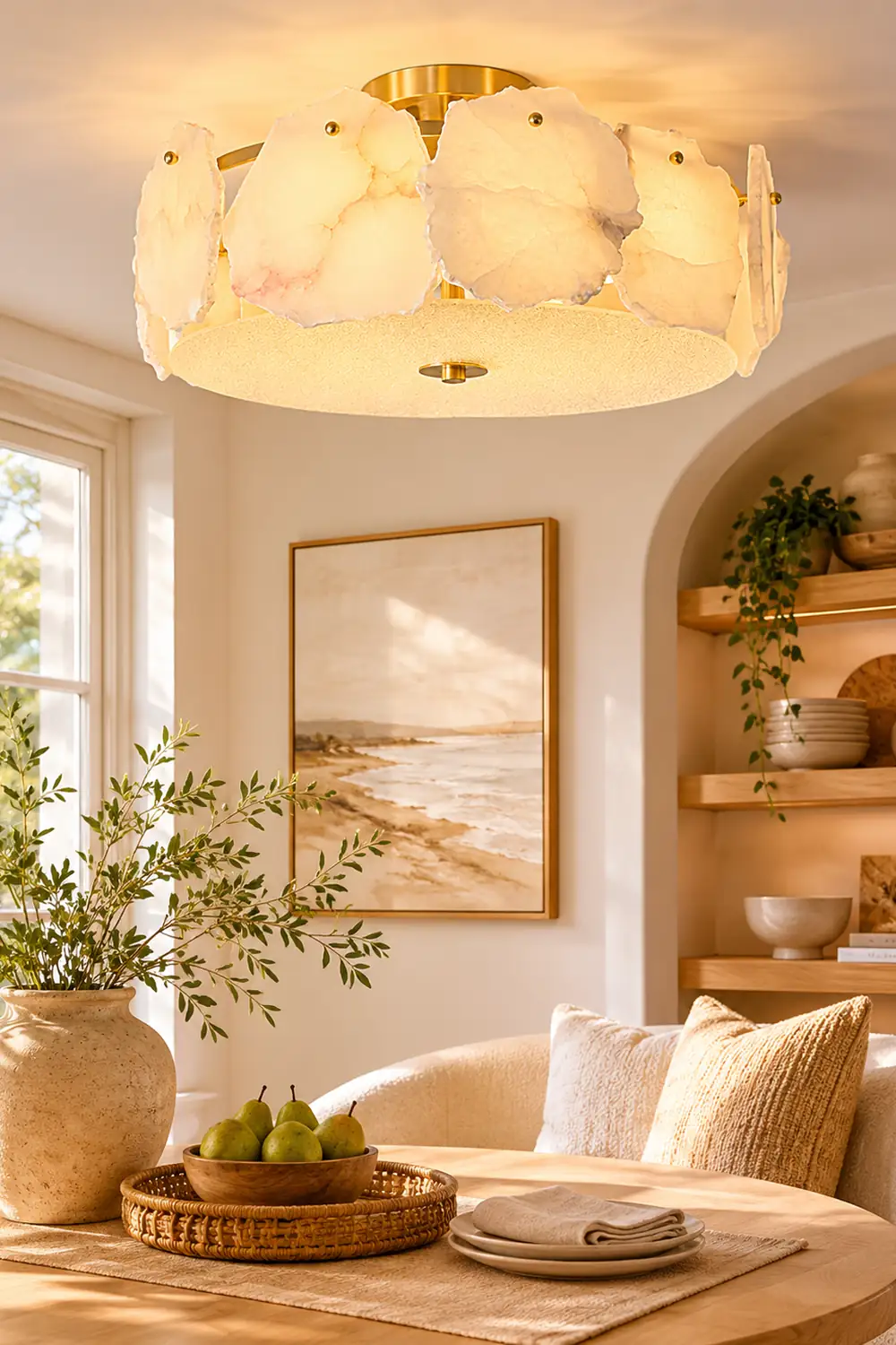 Valeria Alabaster Ceiling Lamp - Lumpaz