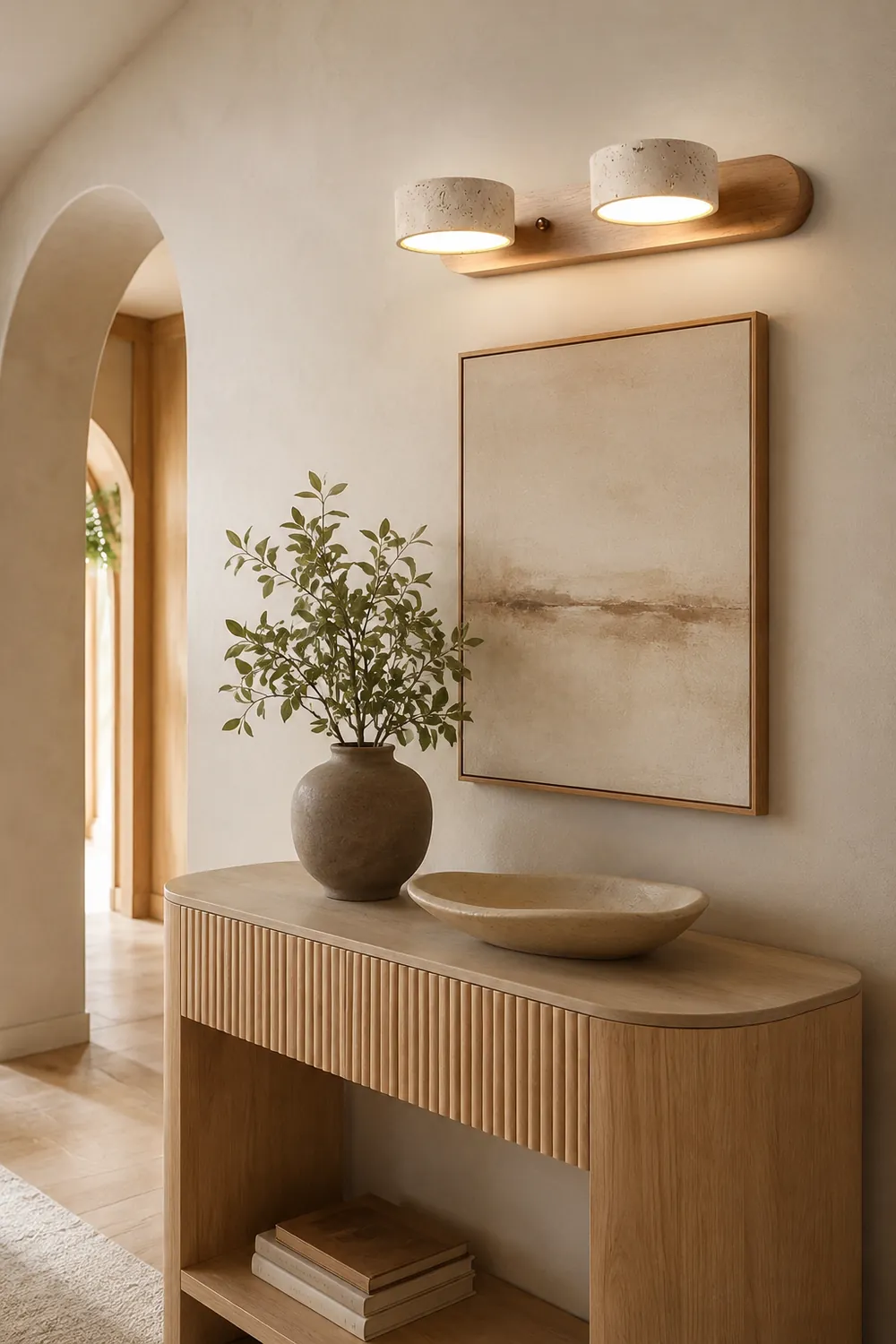 Travertine Duo Wall Light - Lumpaz