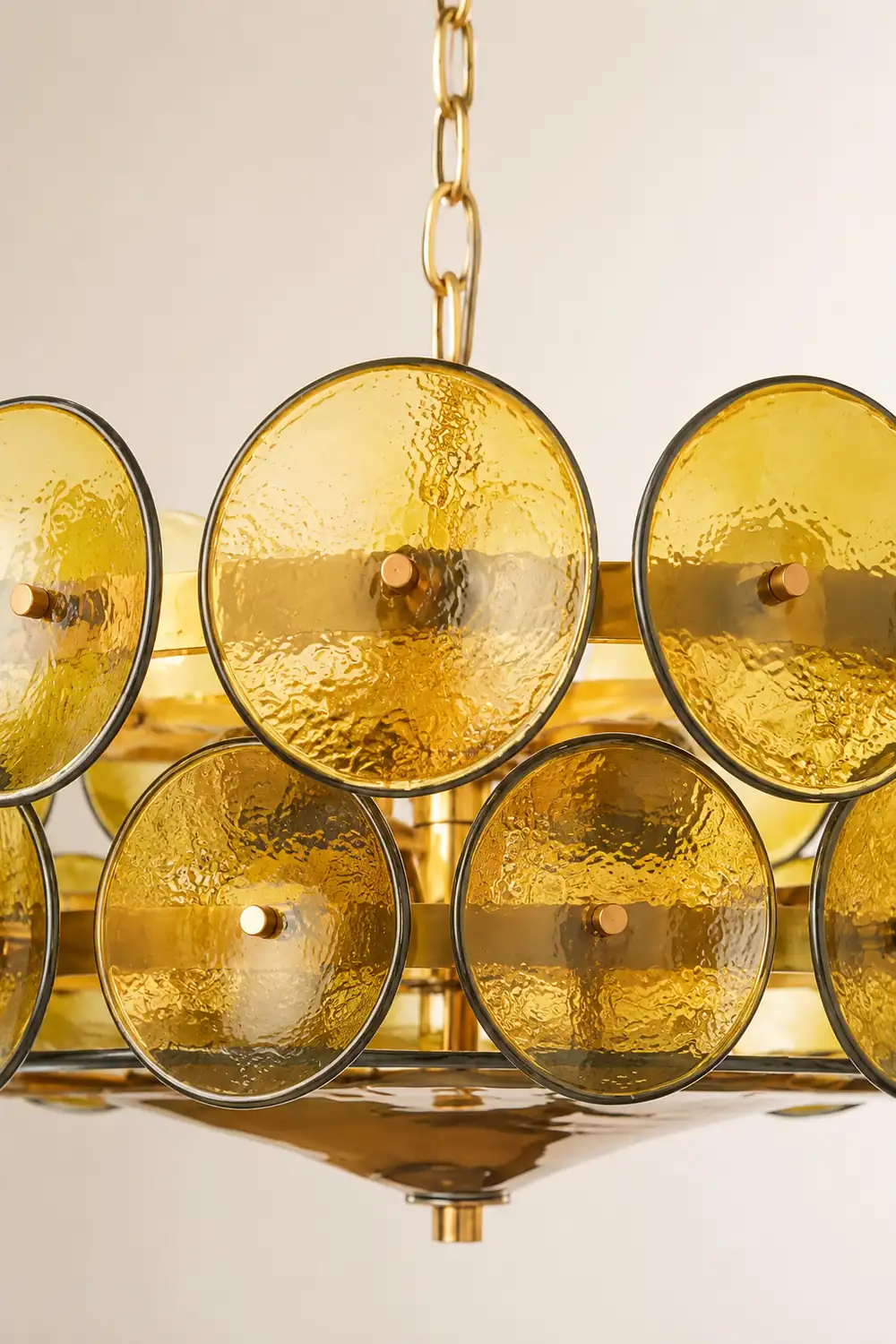 Solaris Disc Murano Chandelier - Lumpaz