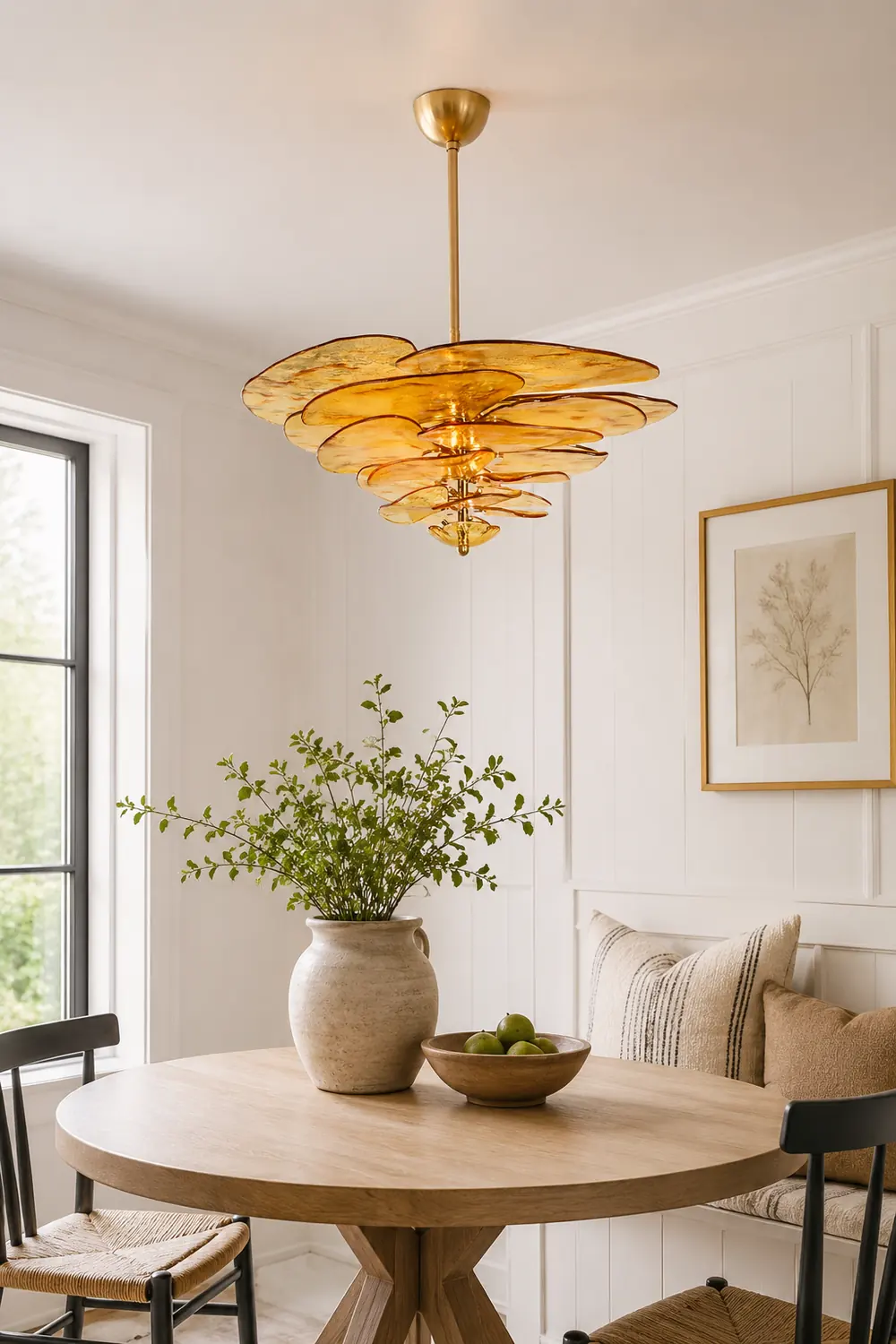Golden Petals Murano Chandelier - Lumpaz