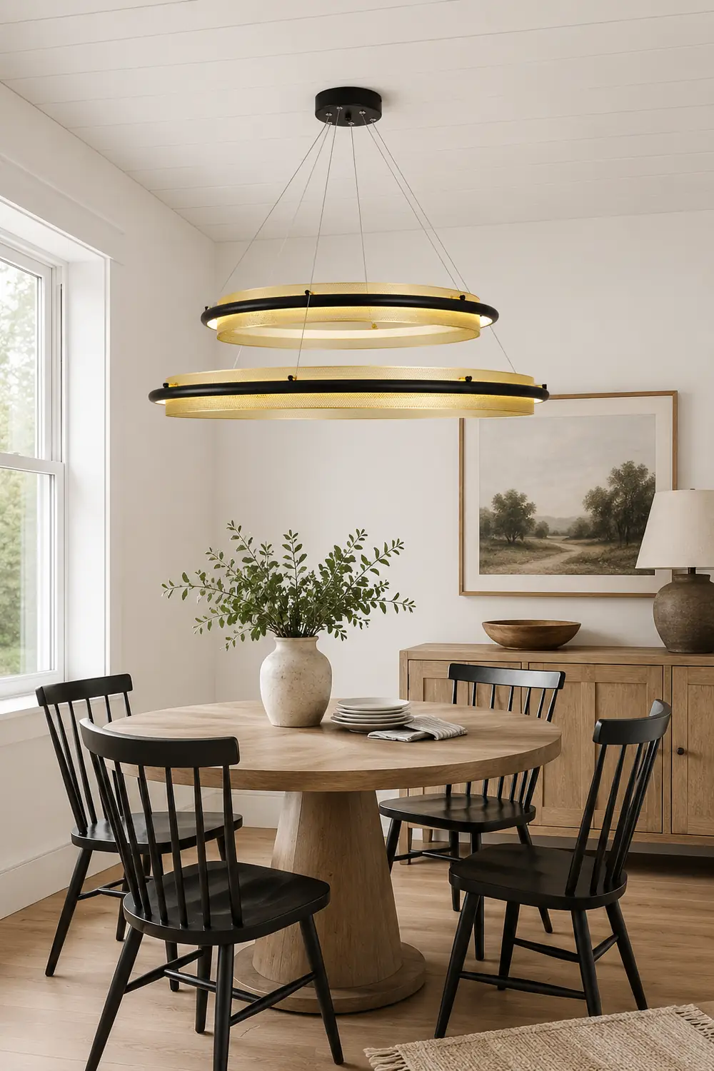 Acrylic LED Round Chandelier - Lumpaz