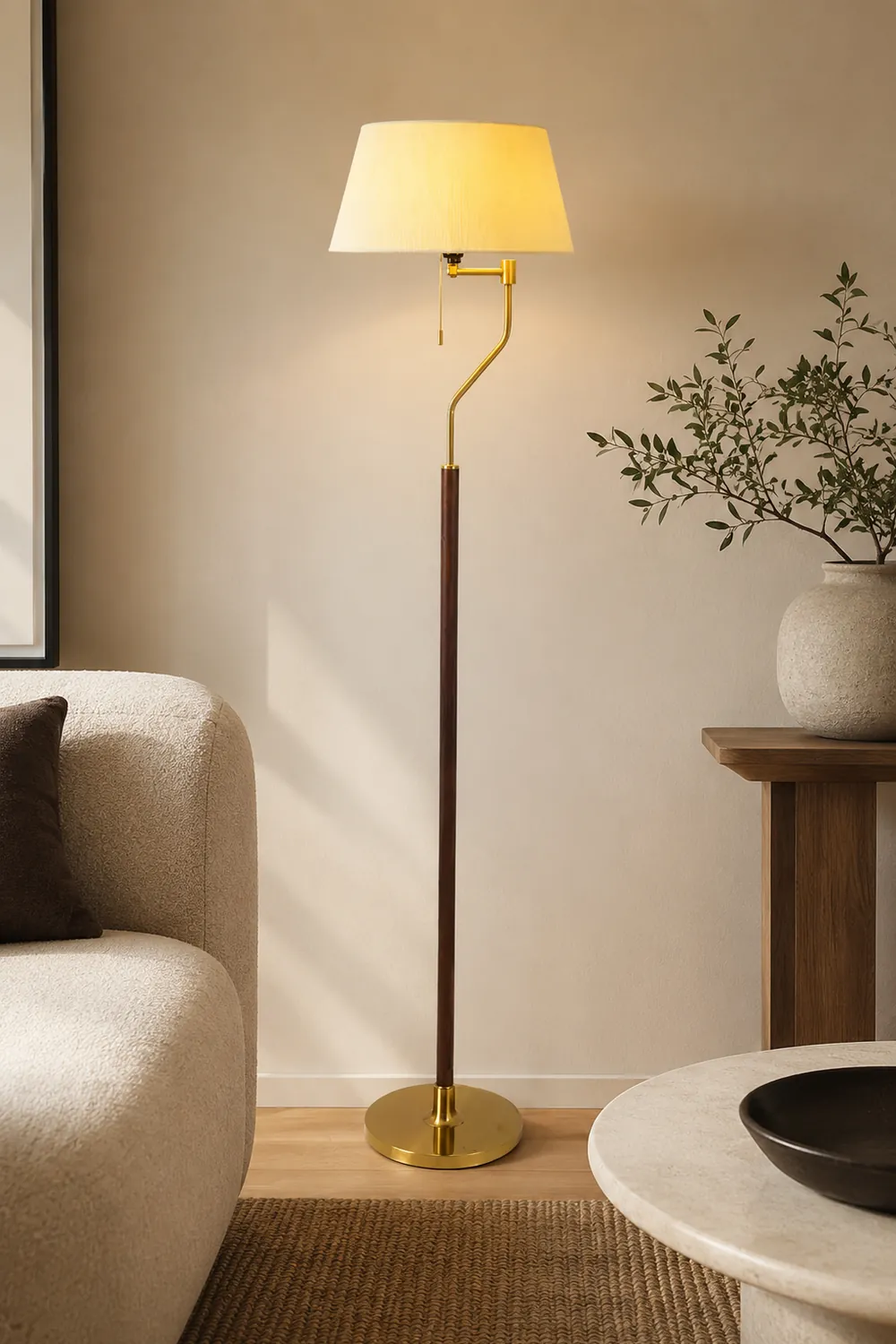 Walnut Whisper Floor Lamp - Lumpaz