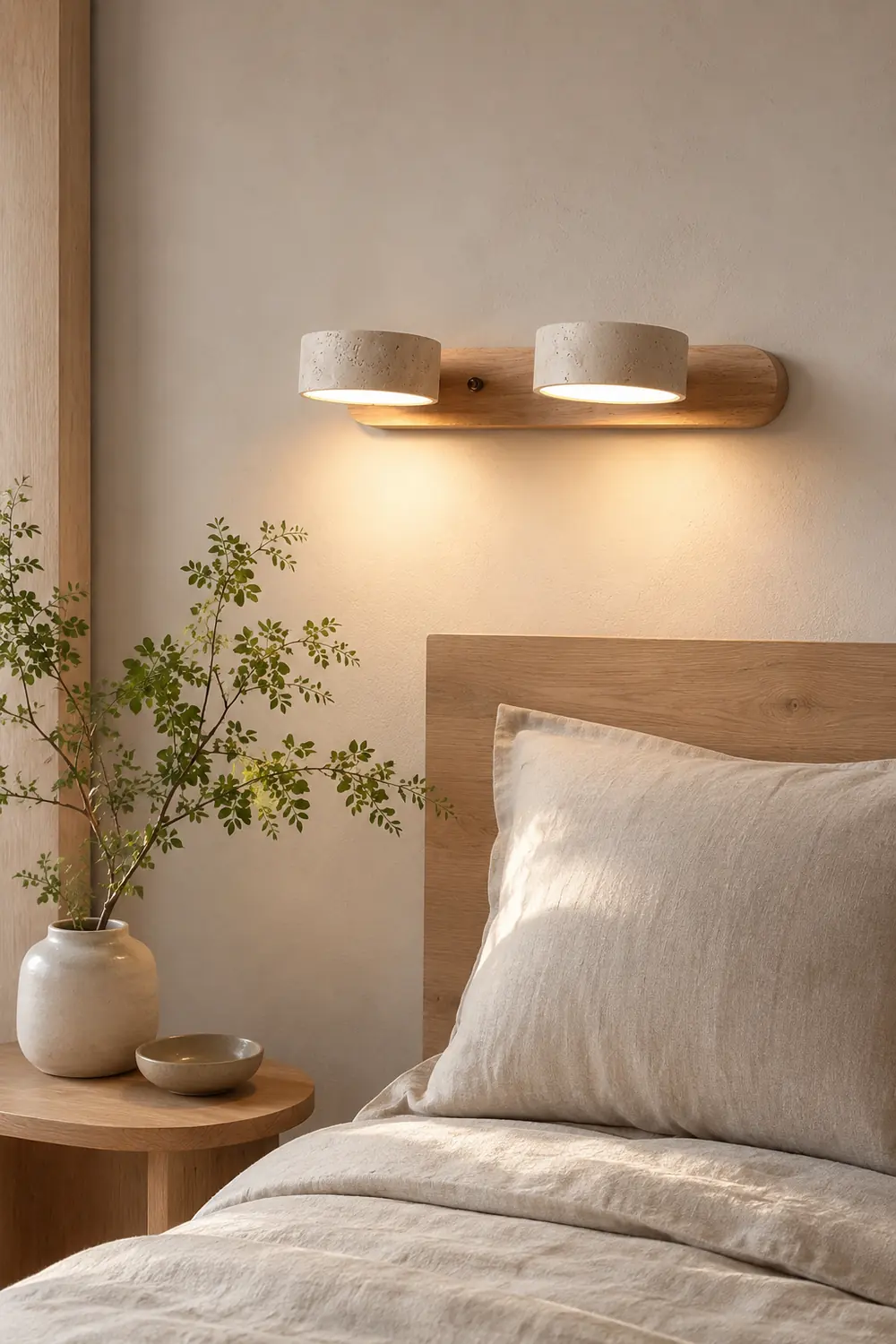 Travertine Duo Wall Light - Lumpaz