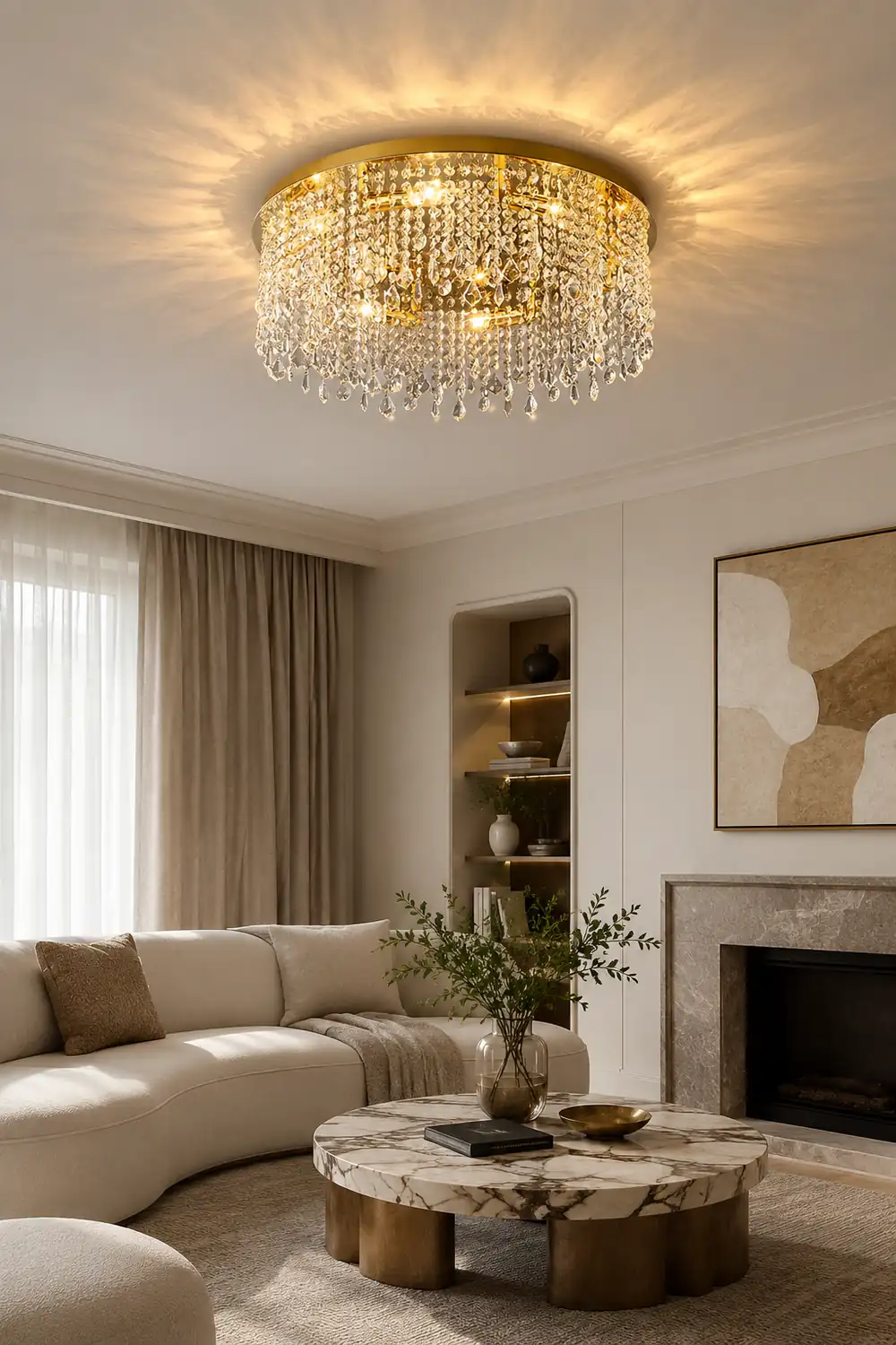 Beirio Crystal Ceiling Lamp - Lumpaz