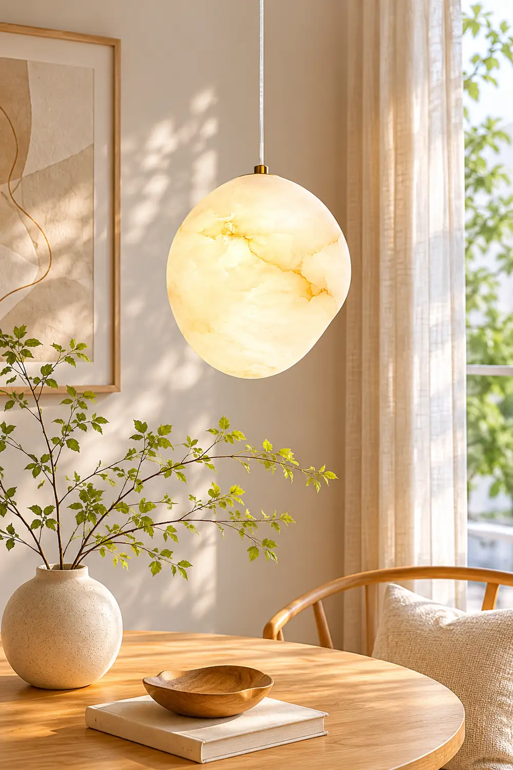Goose Alabaster Pendant lamp - Lumpaz