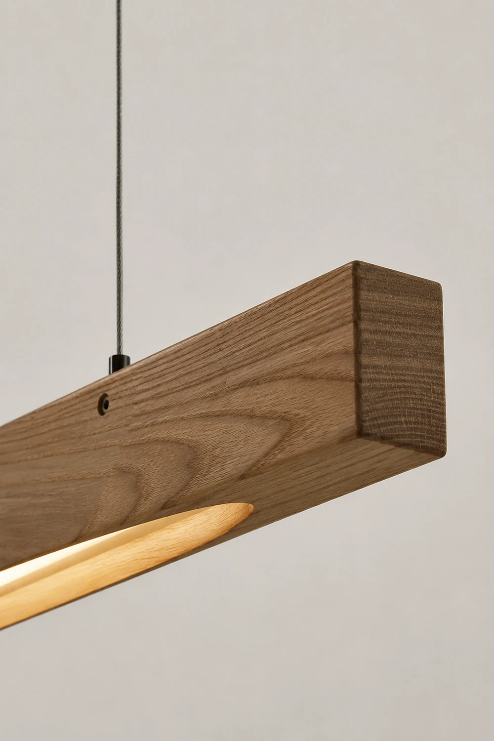 Horizon Linear Wood Pendant Lamp - Lumpaz