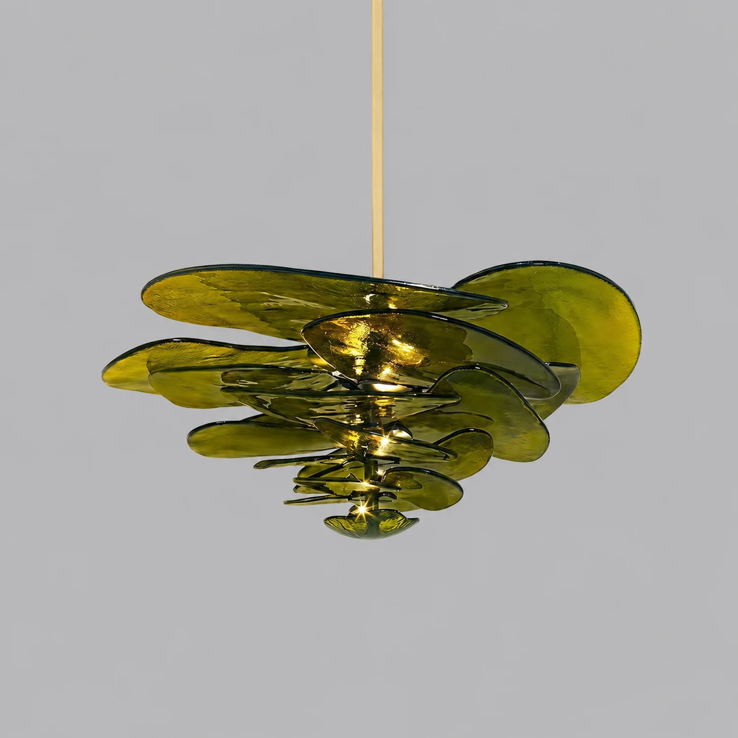 Golden Petals Murano Chandelier - Lumpaz