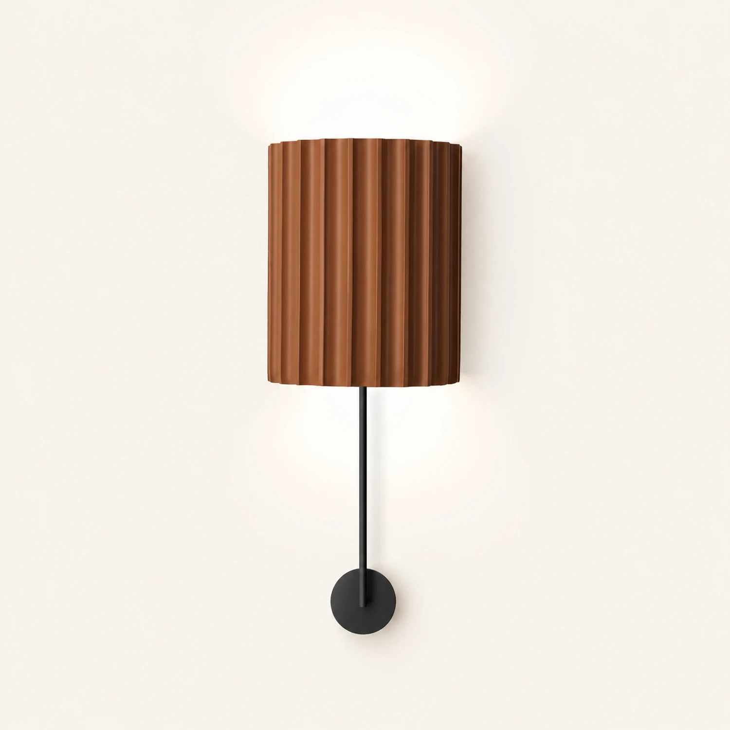 Fluted Resin Plug In Wall Lamp - Lumpaz