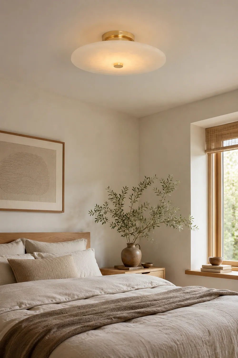 Ankeny Alabaster Ceiling Lamp - Lumpaz