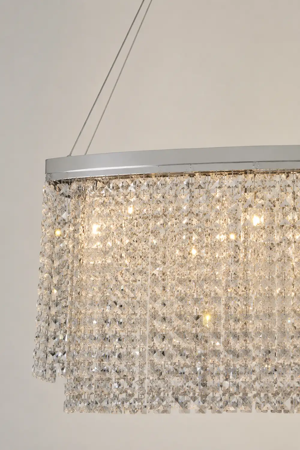 Liliana Rectangle Crystal Chandelier - Lumpaz