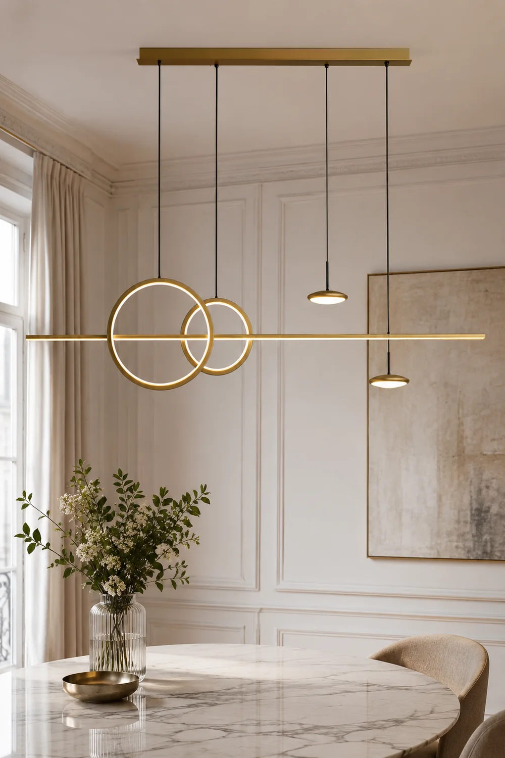 Modern Geometric Shape Chandelier - Lumpaz