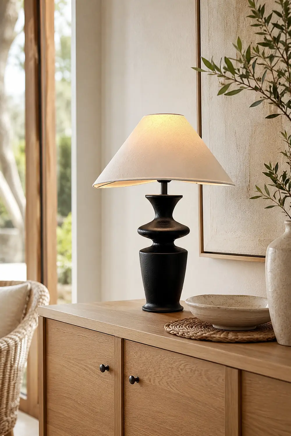 Grace Wood Table Lamp - Lumpaz