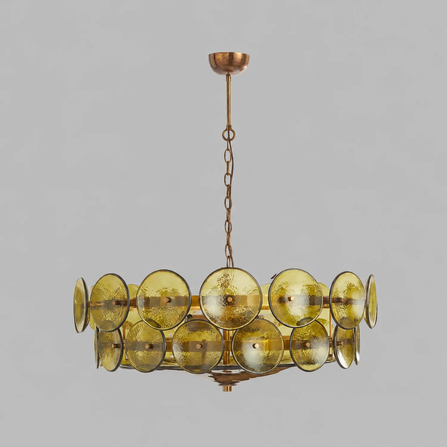 Solaris Disc Murano Chandelier - Lumpaz