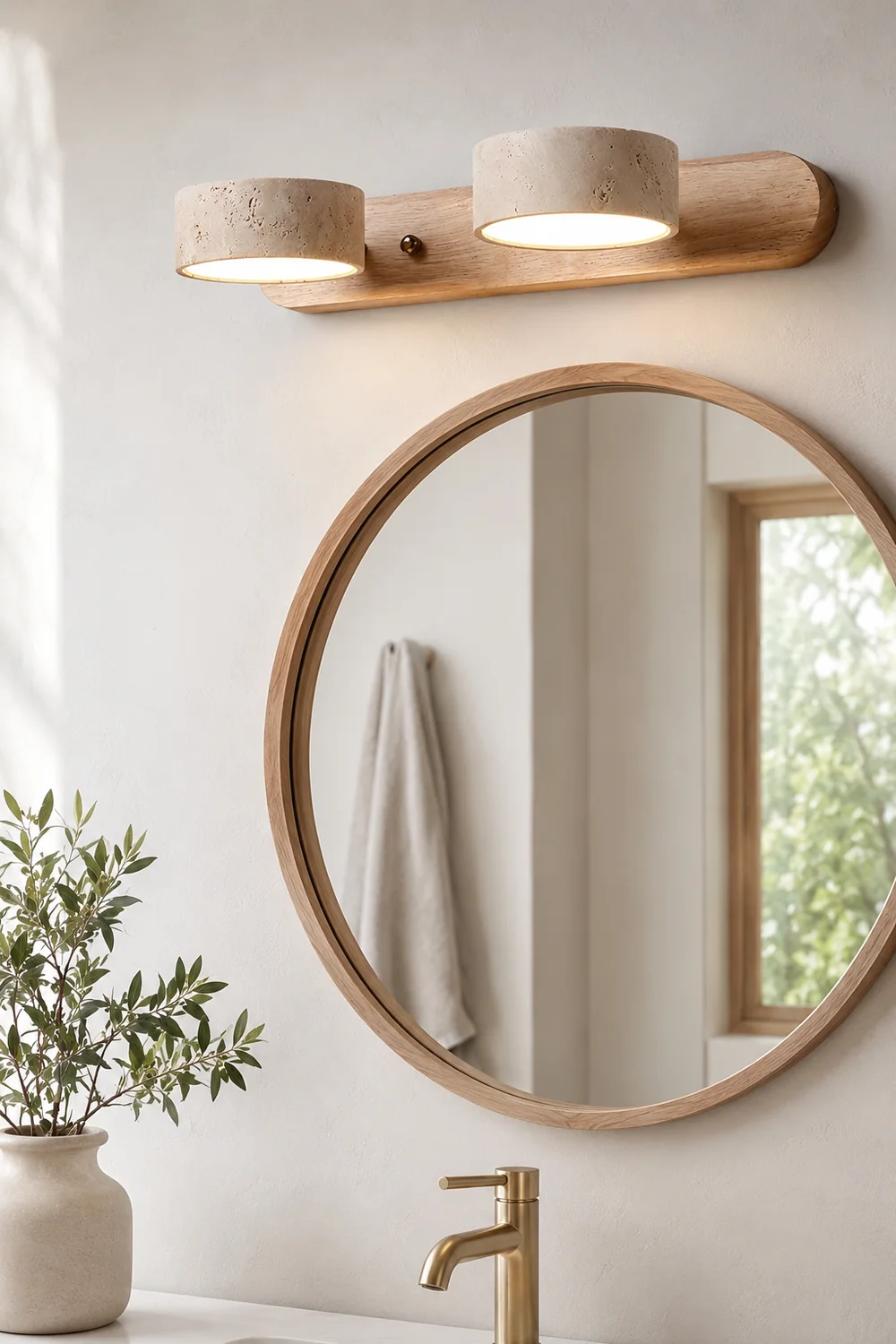 Travertine Duo Wall Light - Lumpaz